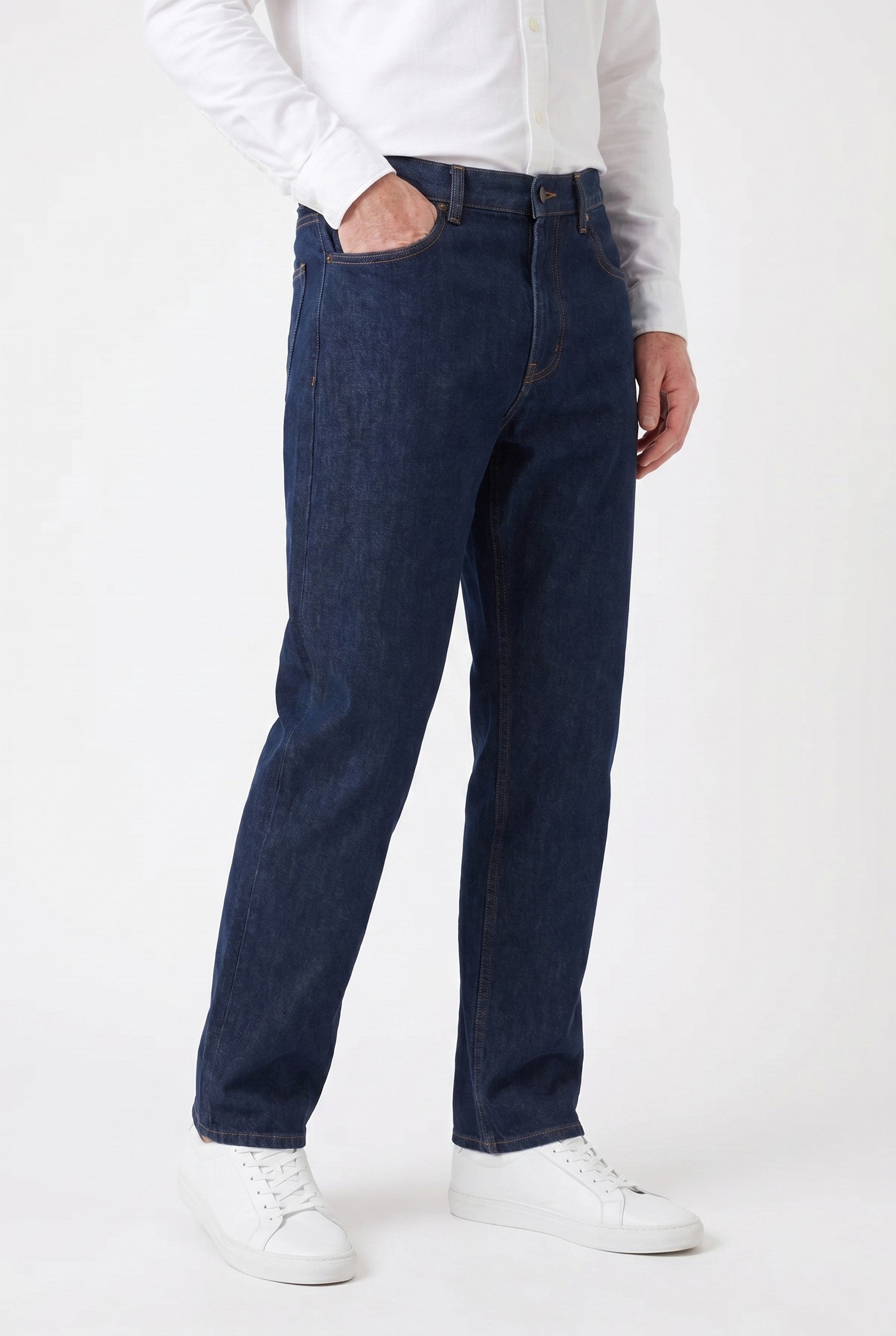 Men's Rinse Wash Original Denim Relaxed Jeans | Blackstone London