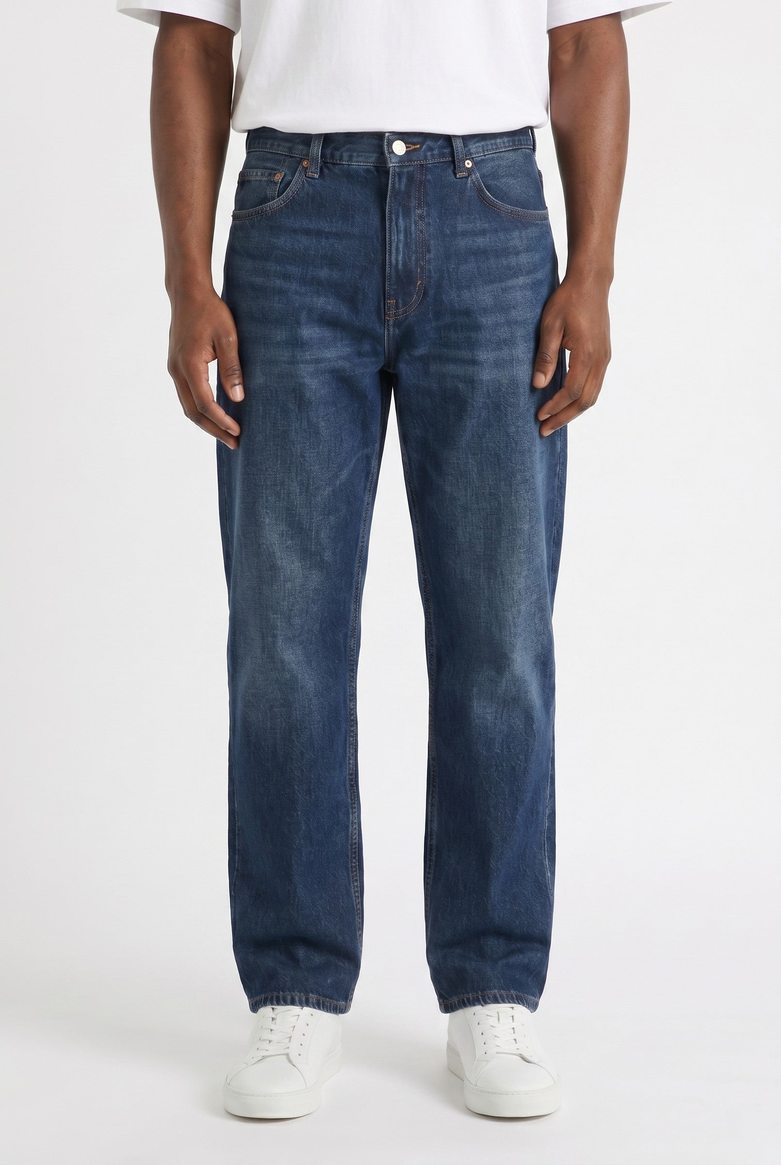 Men's Rinse Wash Original Denim Relaxed Jeans | Blackstone London