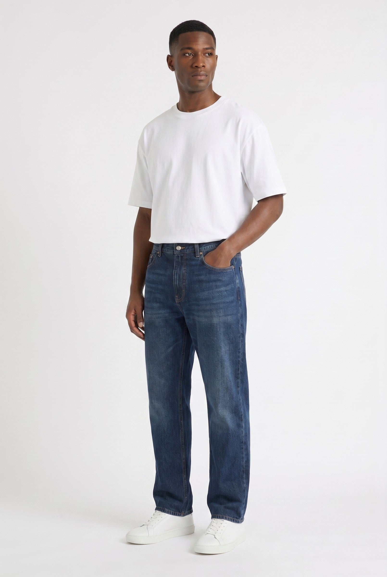 Men's Rinse Wash Original Denim Relaxed Jeans | Blackstone London