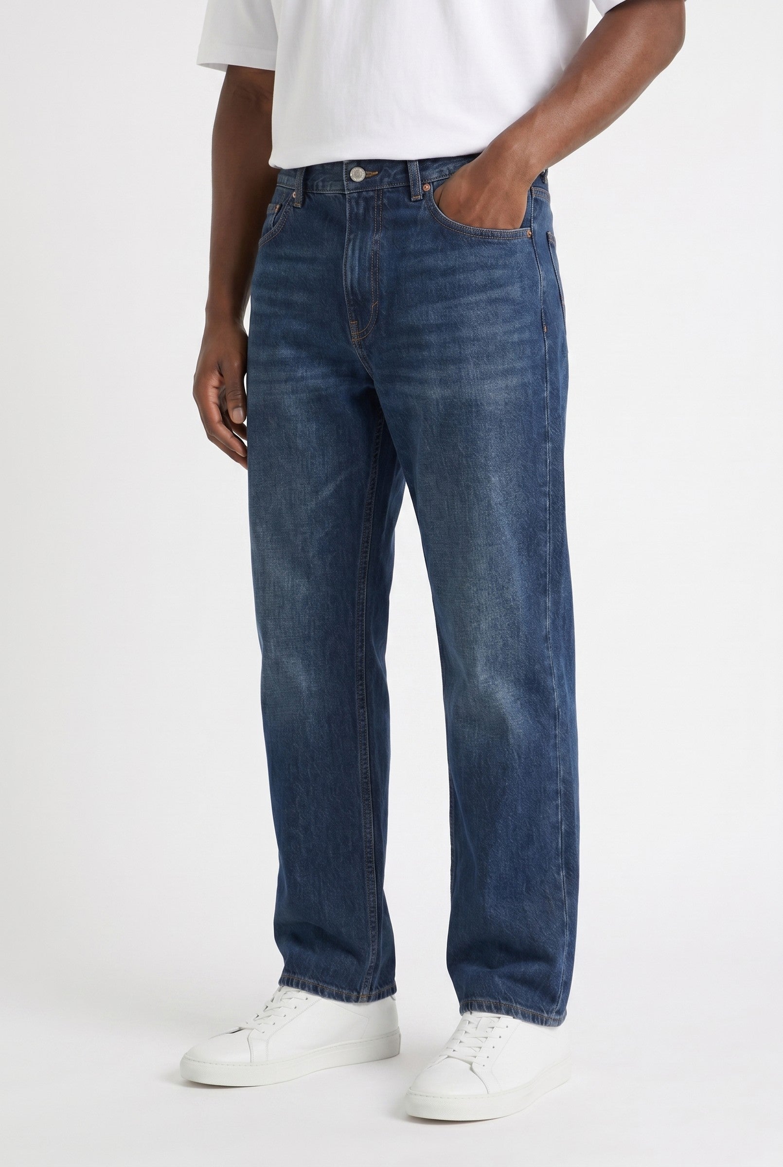 Men's Rinse Wash Original Denim Relaxed Jeans | Blackstone London