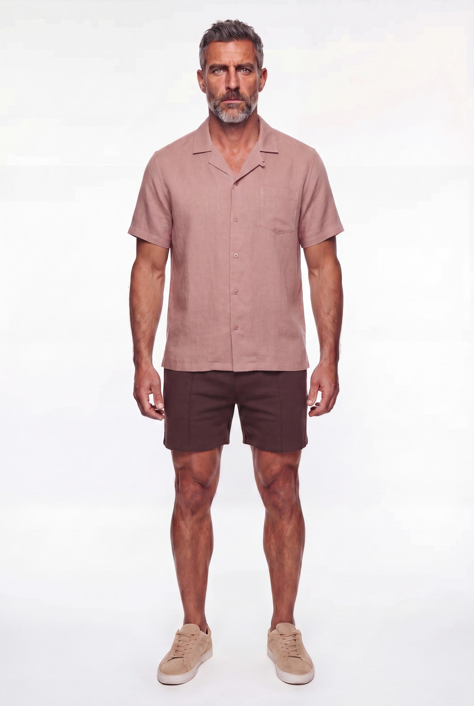 Men's Linen Cuban Collar Shirt | Blackstone London