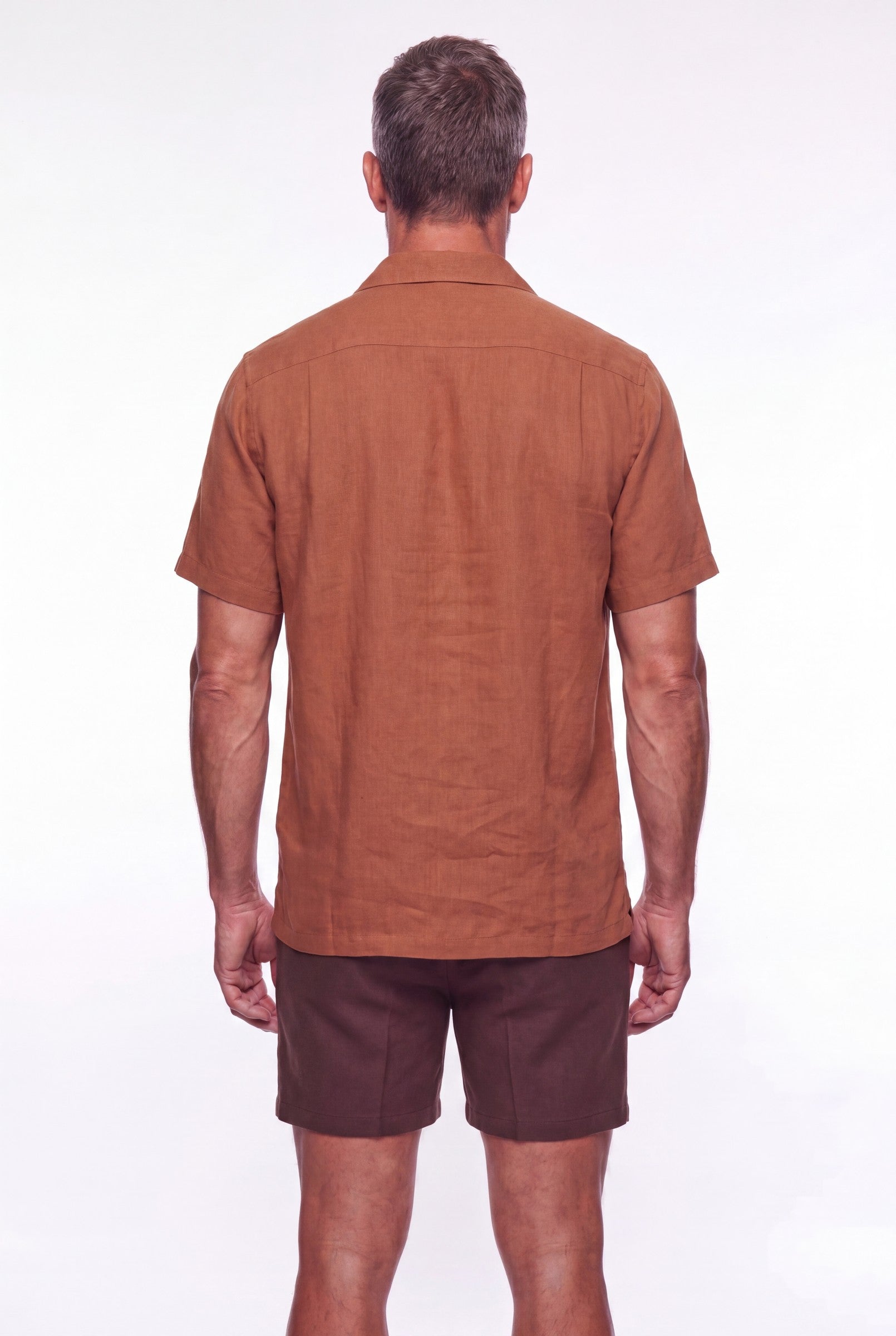 Men's Linen Cuban Collar Shirt | Blackstone London