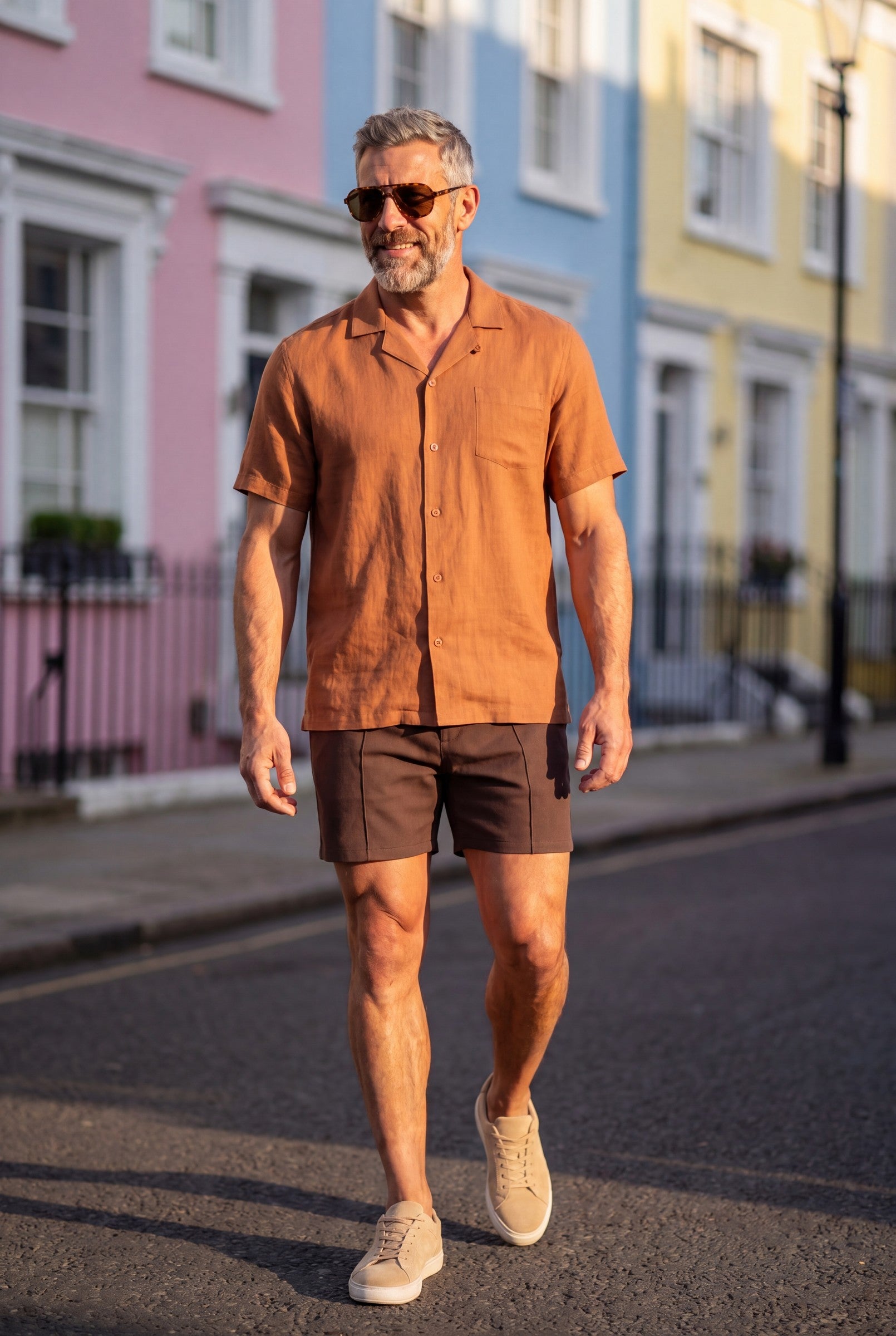 Men's Linen Cuban Collar Shirt | Blackstone London