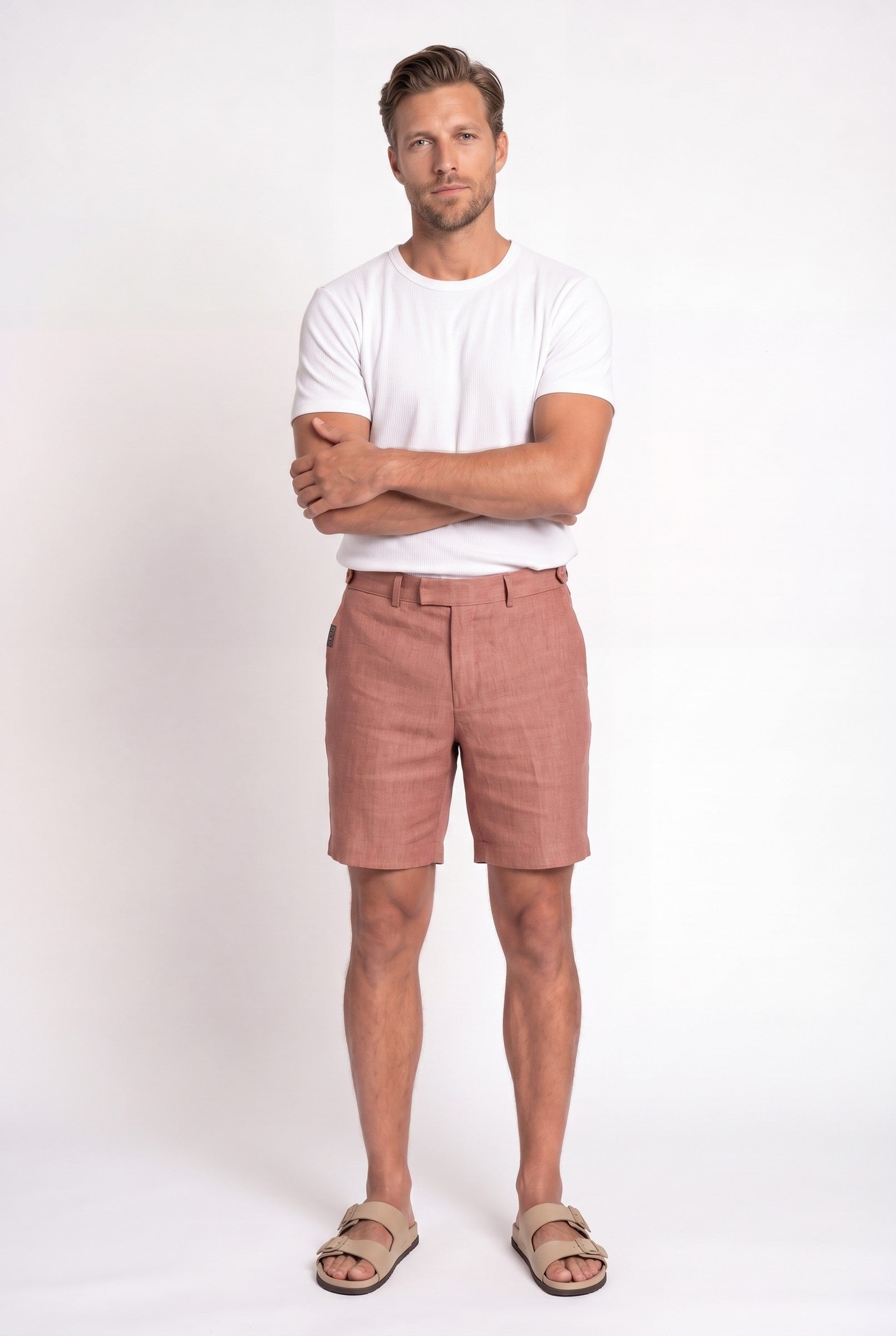 Men's Linen Tailored Shorts | Blackstone London