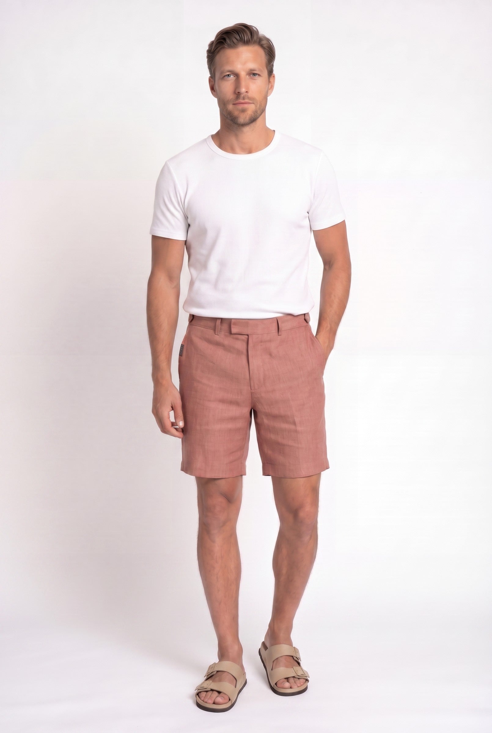 Men's Linen Tailored Shorts | Blackstone London