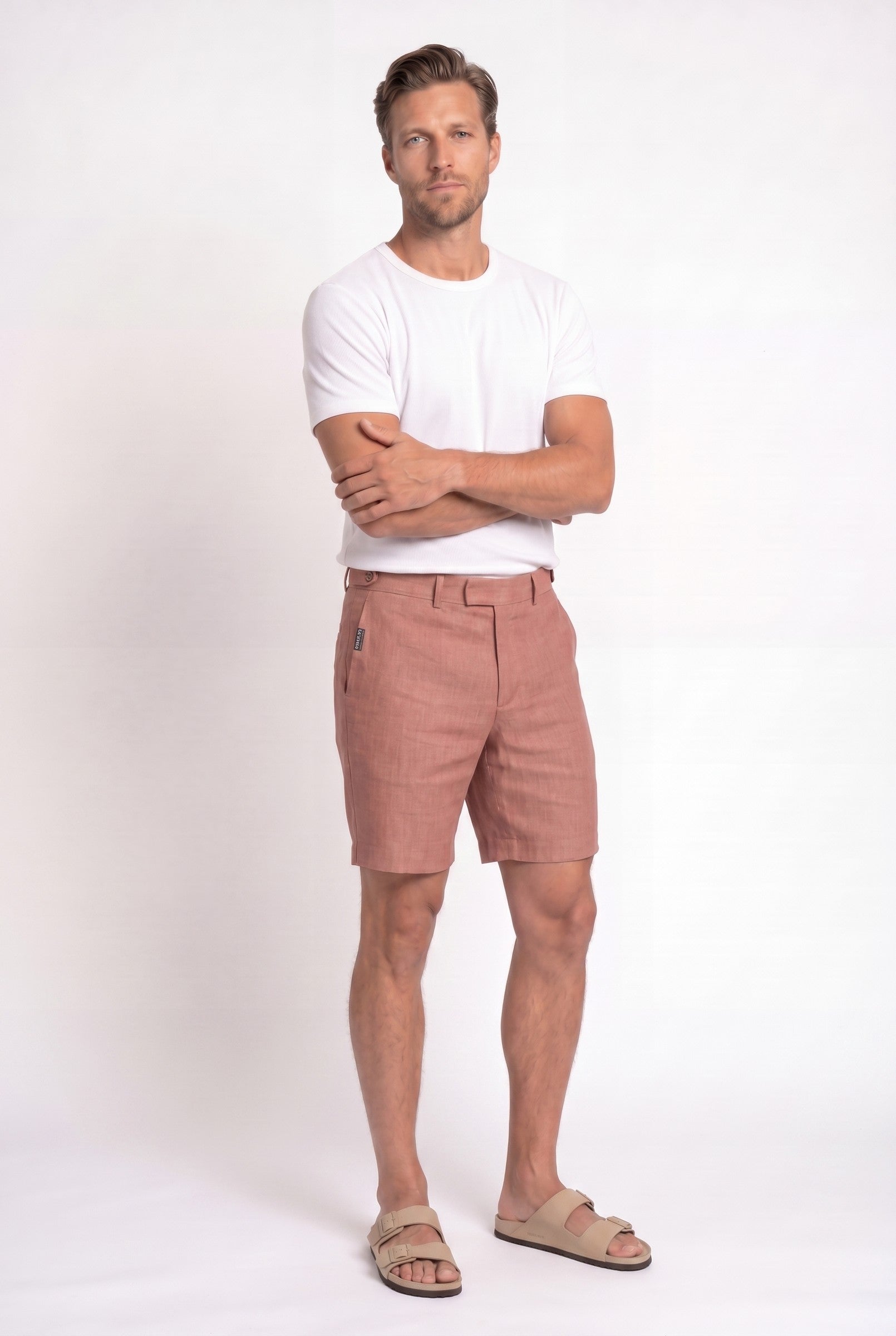 Men's Linen Tailored Shorts | Blackstone London