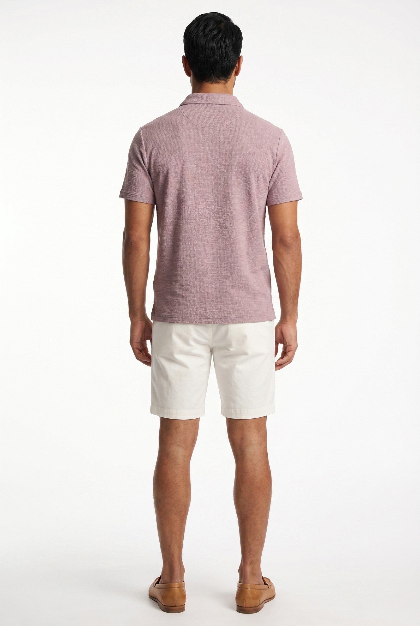 Men's Tonal Pique Polo Shirt | Blackstone London