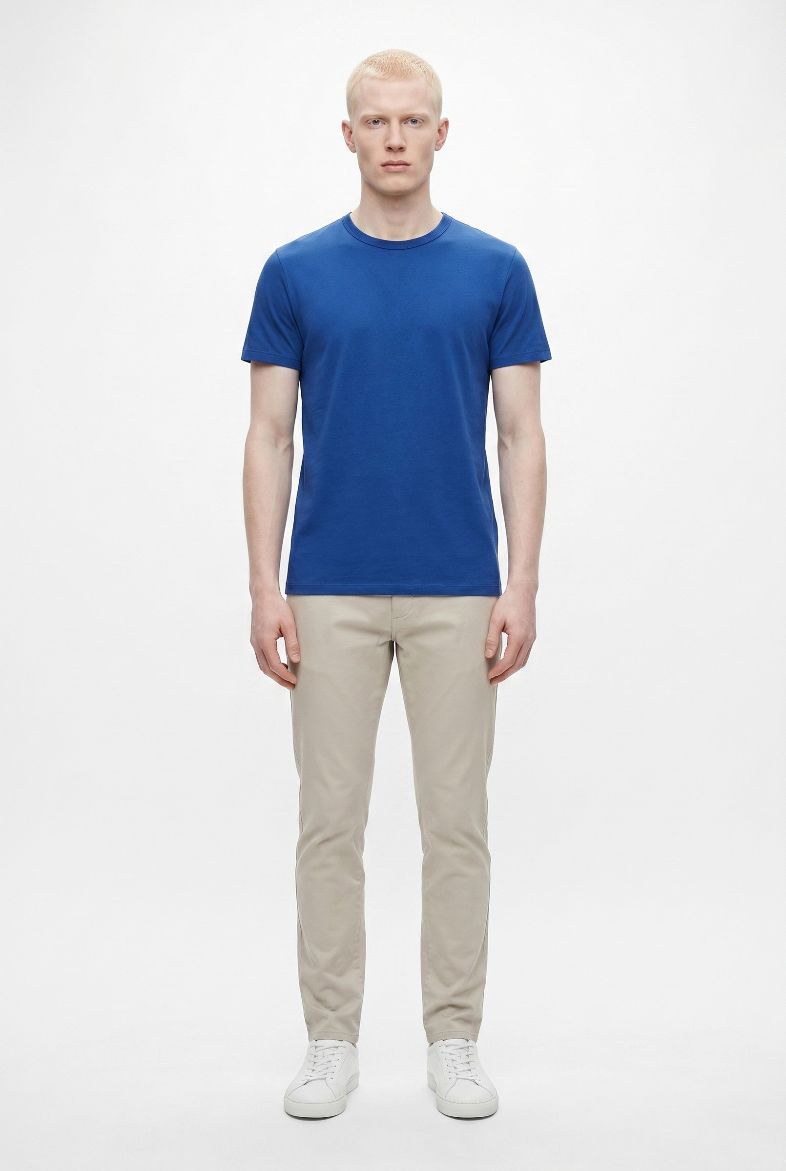 Men's Eyelet Crew Neck T-Shirt | Blackstone London