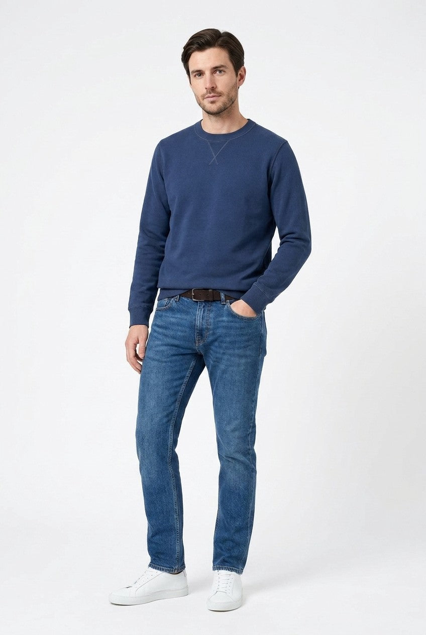 Men's Loopback Crewneck Sweatshirt | Blackstone London