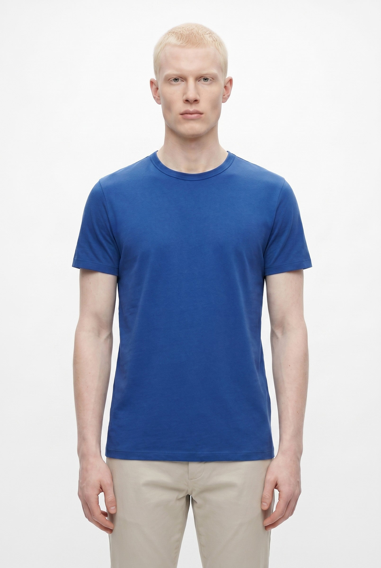 Men's Eyelet Crew Neck T-Shirt | Blackstone London