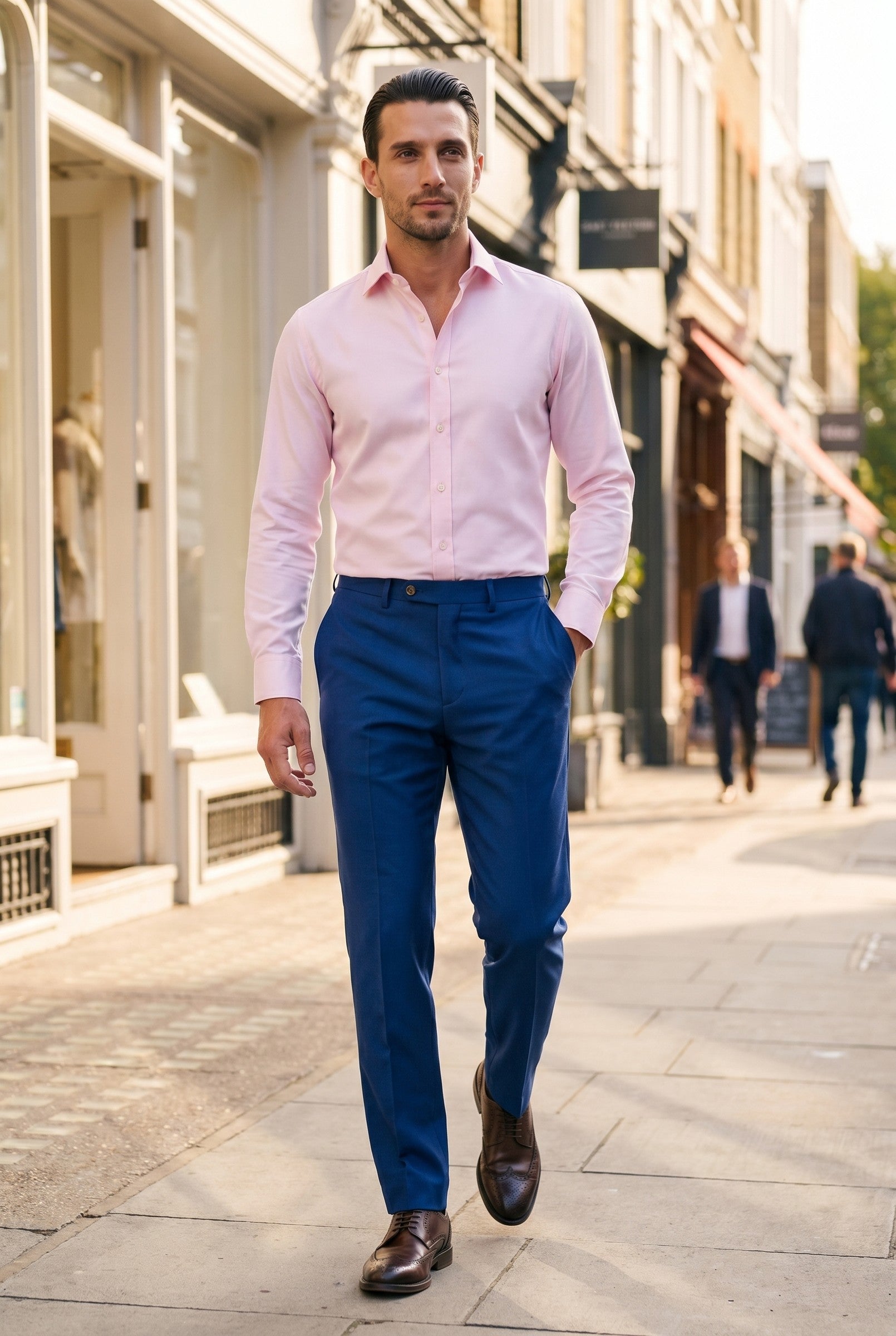 Men's Slim Fit Tailored Trousers | Blackstone London