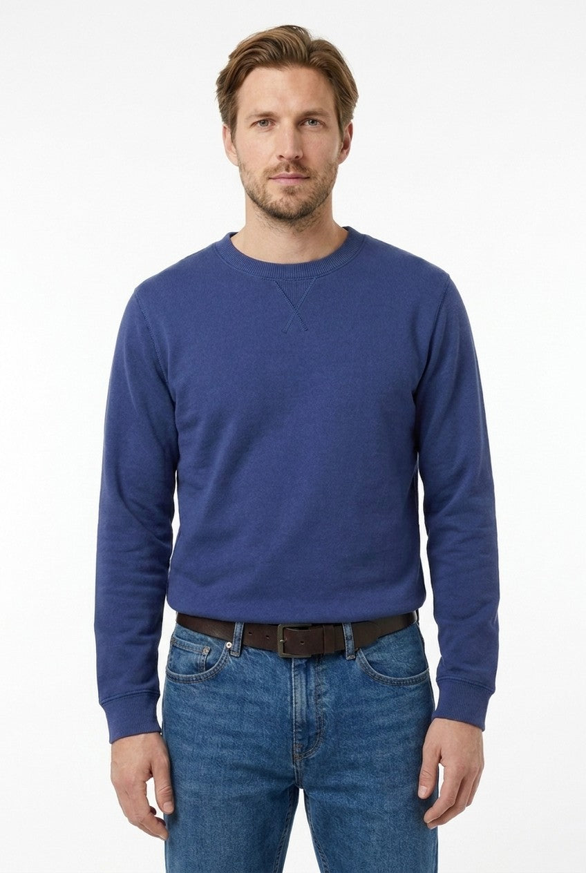 Men's Loopback Crewneck Sweatshirt | Blackstone London