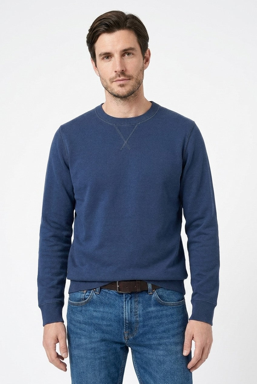 Men's Loopback Crewneck Sweatshirt | Blackstone London