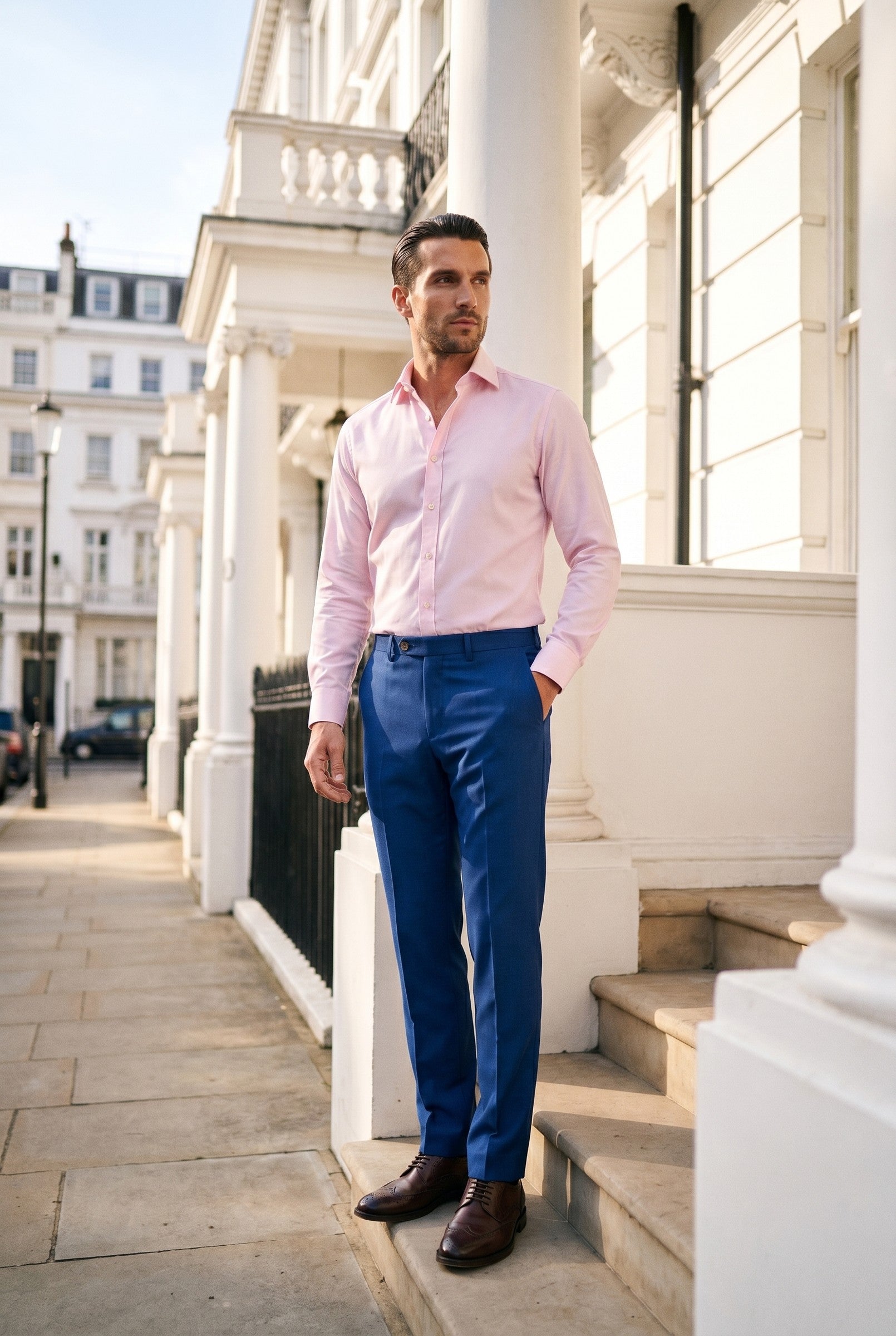 Men's Slim Fit Tailored Trousers | Blackstone London