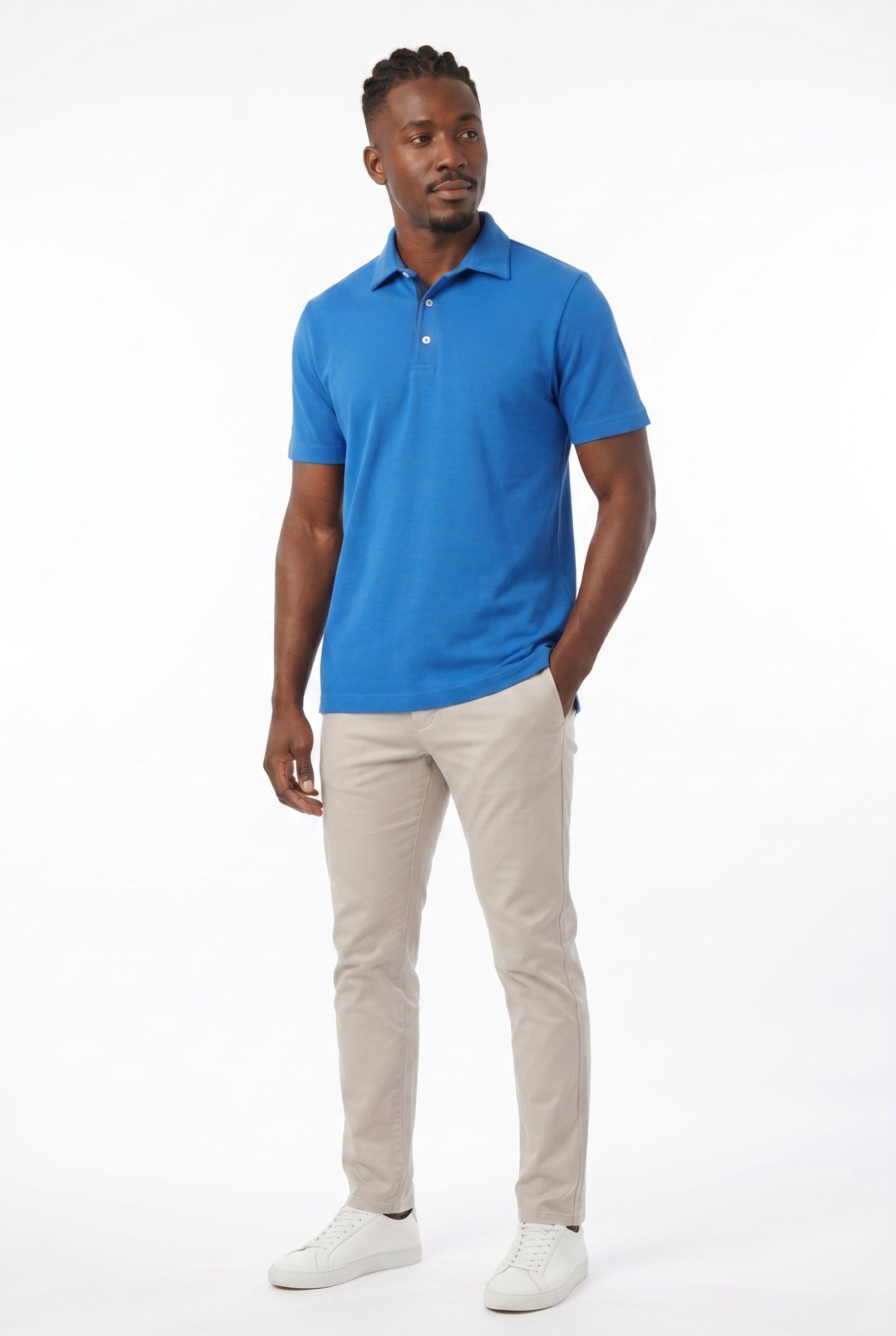 Men's Classic Fit Pique Polo Shirt | Blackstone London