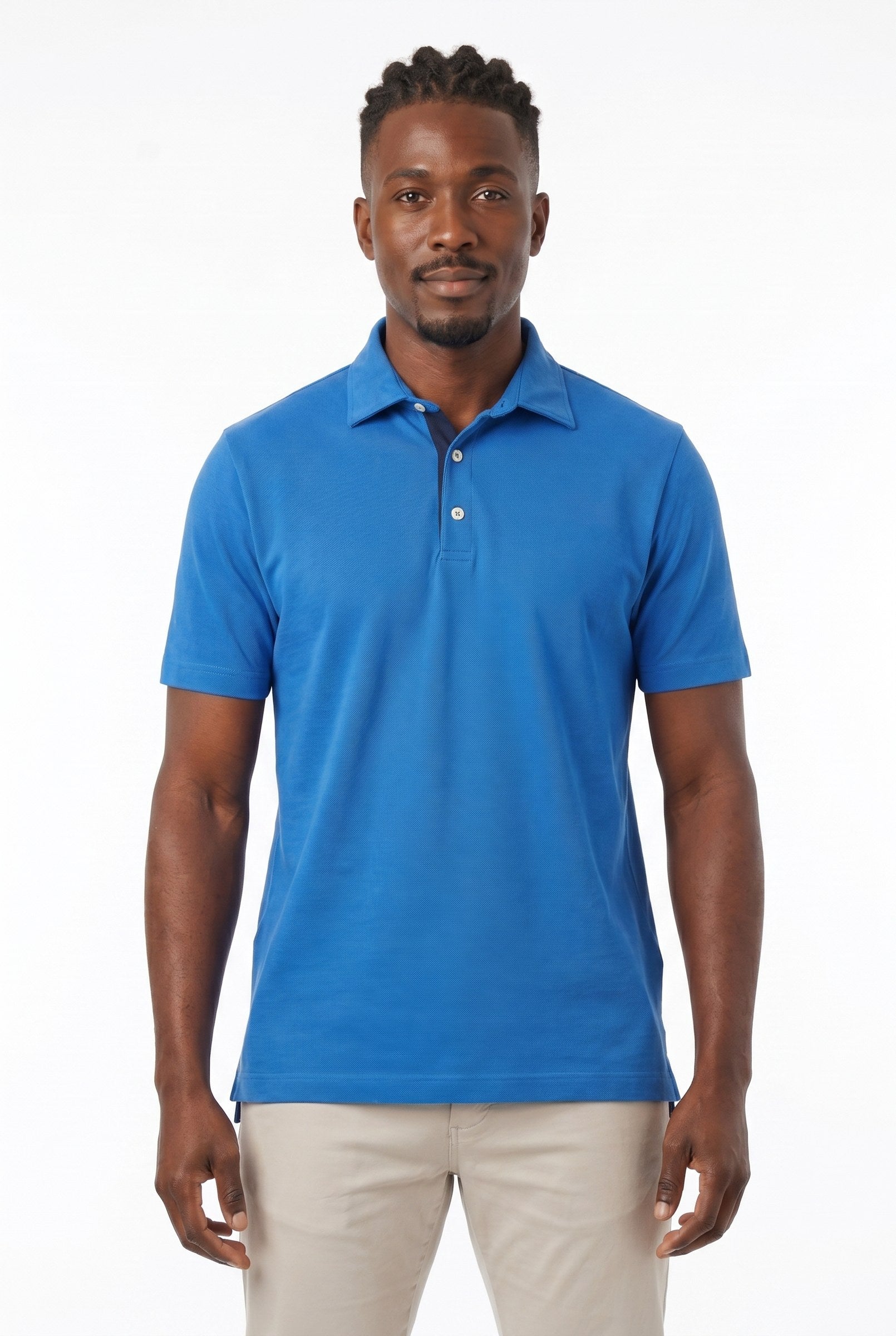 Men's Classic Fit Pique Polo Shirt | Blackstone London