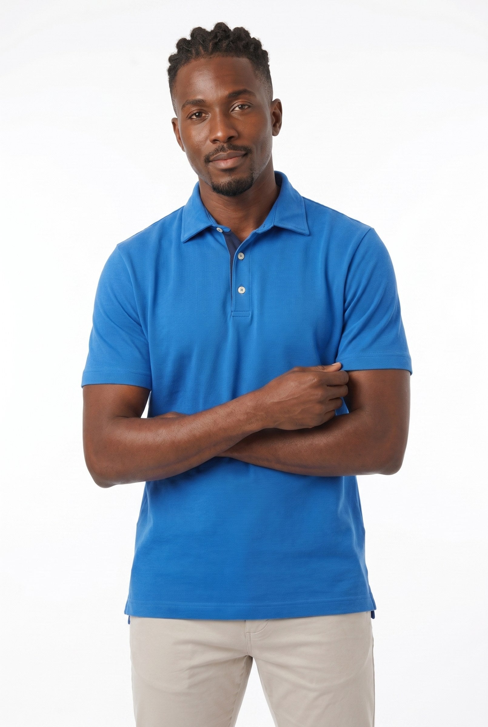 Men's Classic Fit Pique Polo Shirt | Blackstone London