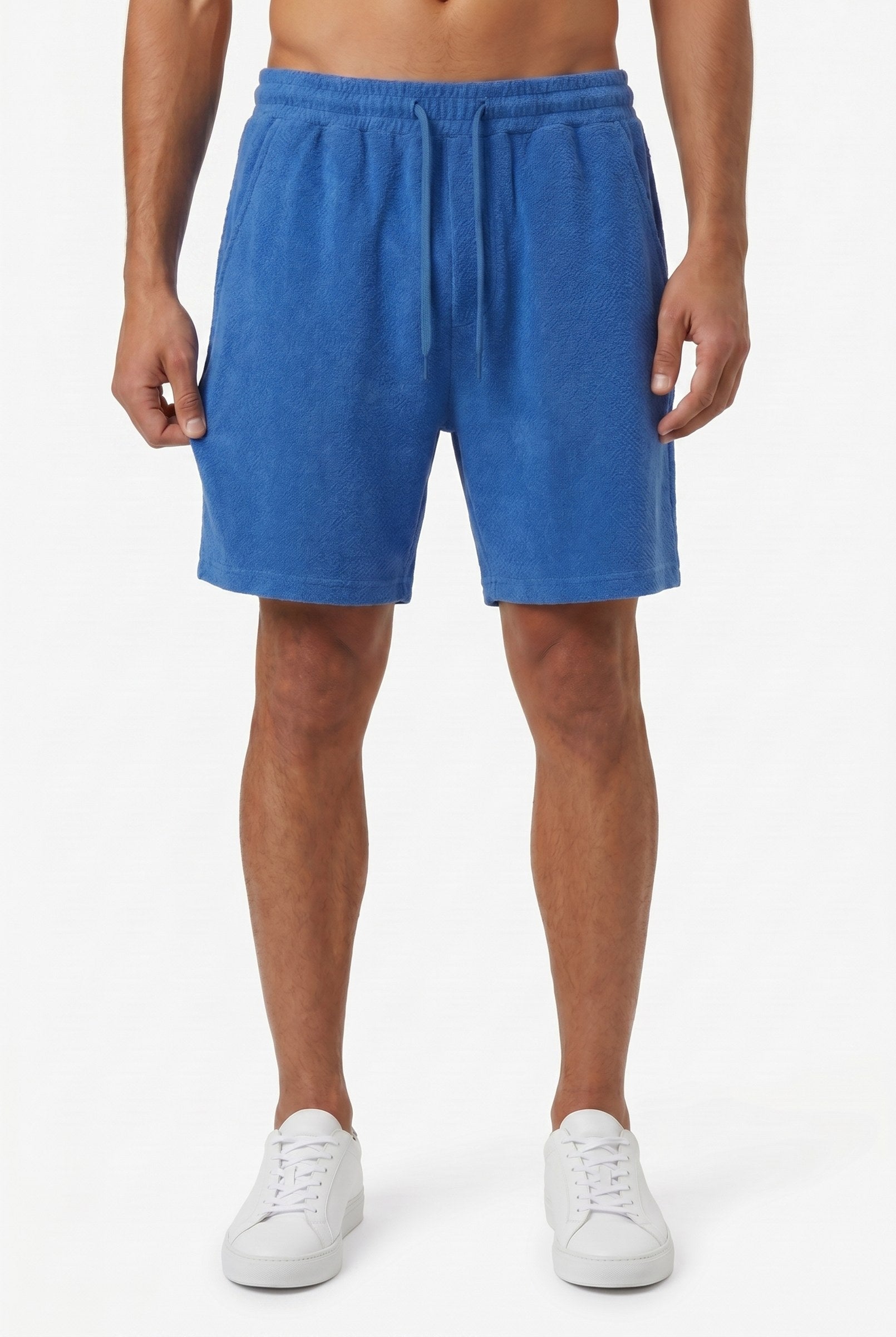 Men's Seersucker Texture Swim Shorts | Blackstone London