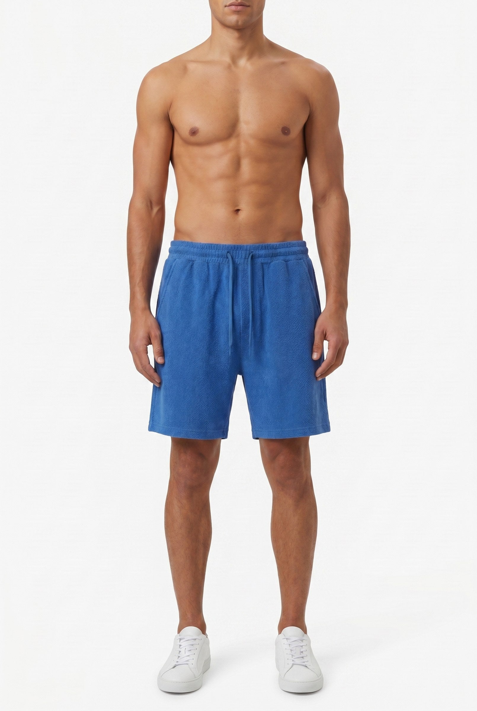 Men's Seersucker Texture Swim Shorts | Blackstone London