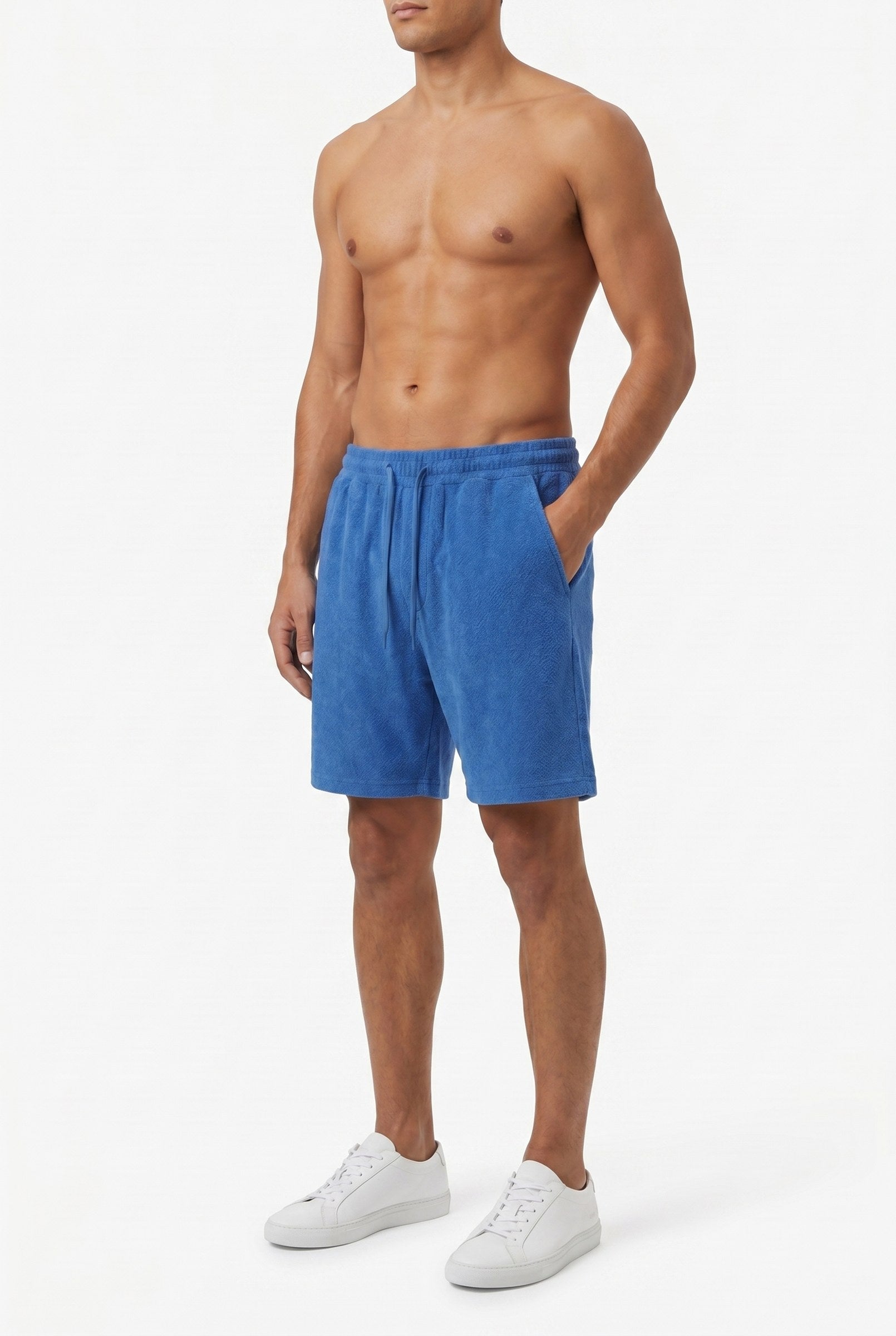 Men's Seersucker Texture Swim Shorts | Blackstone London