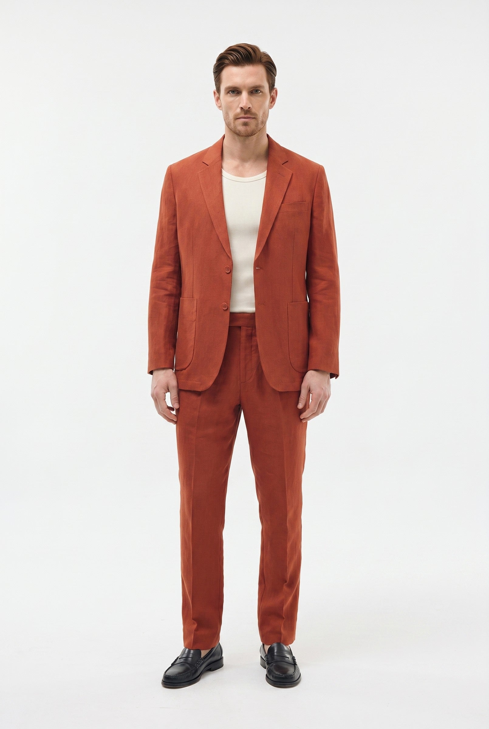 Men's Linen Tailored Blazer | Blackstone London
