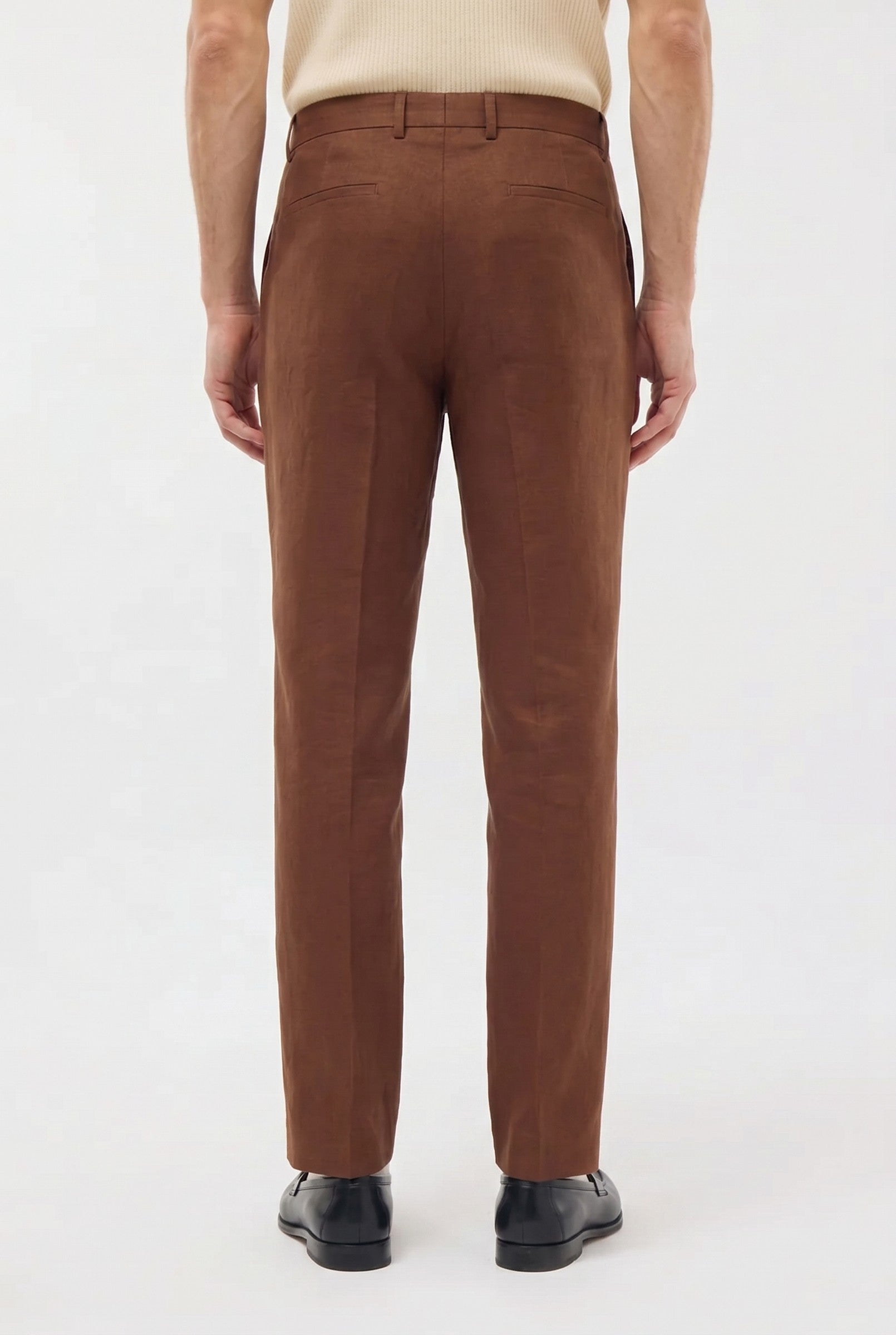Men's Linen Tailored Trousers | Blackstone London
