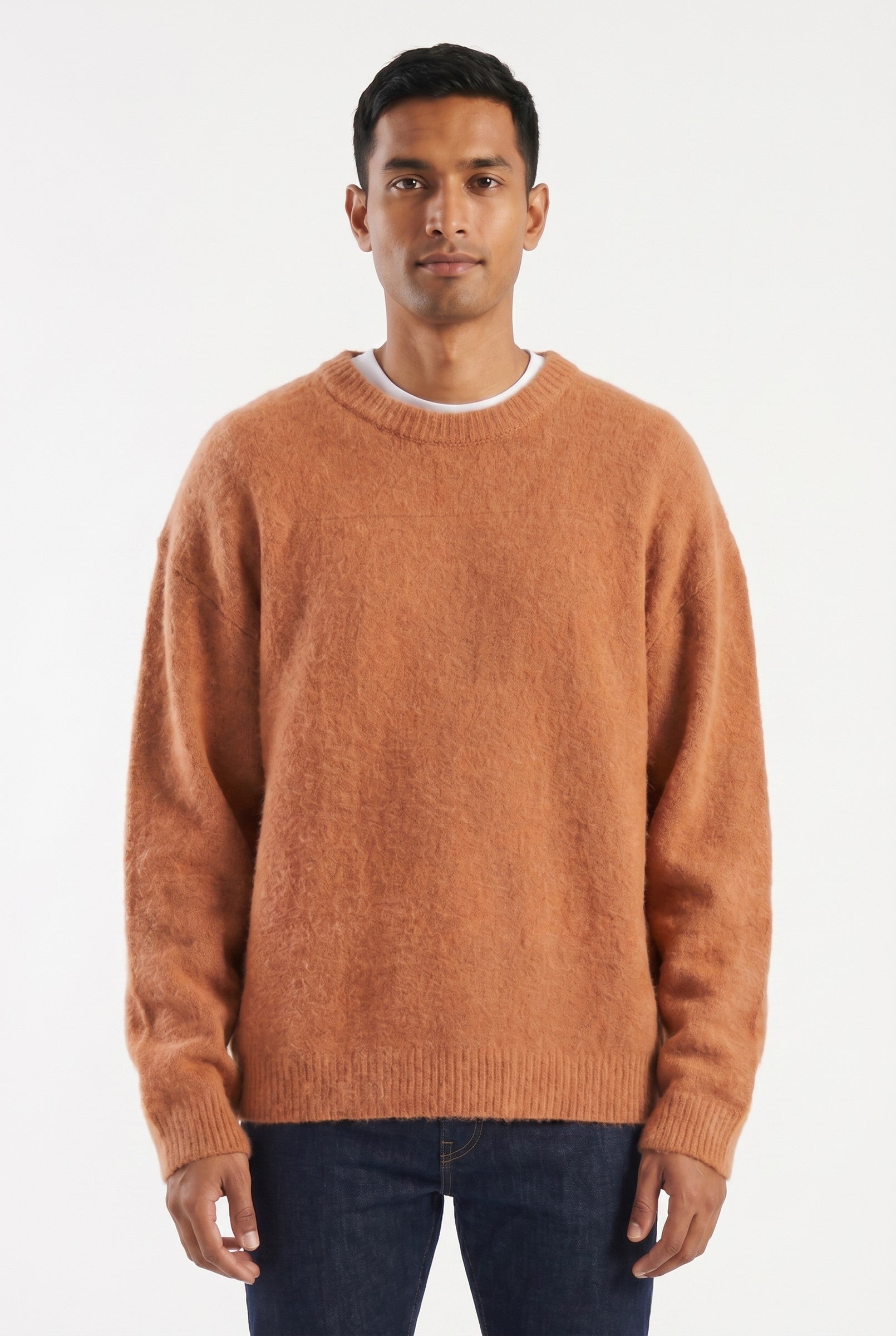 Men's Mohair Blend Crewneck Sweater | Blackstone London
