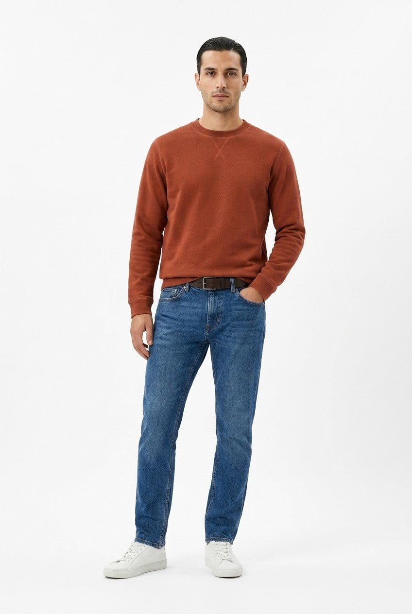 Men's Loopback Crewneck Sweatshirt | Blackstone London