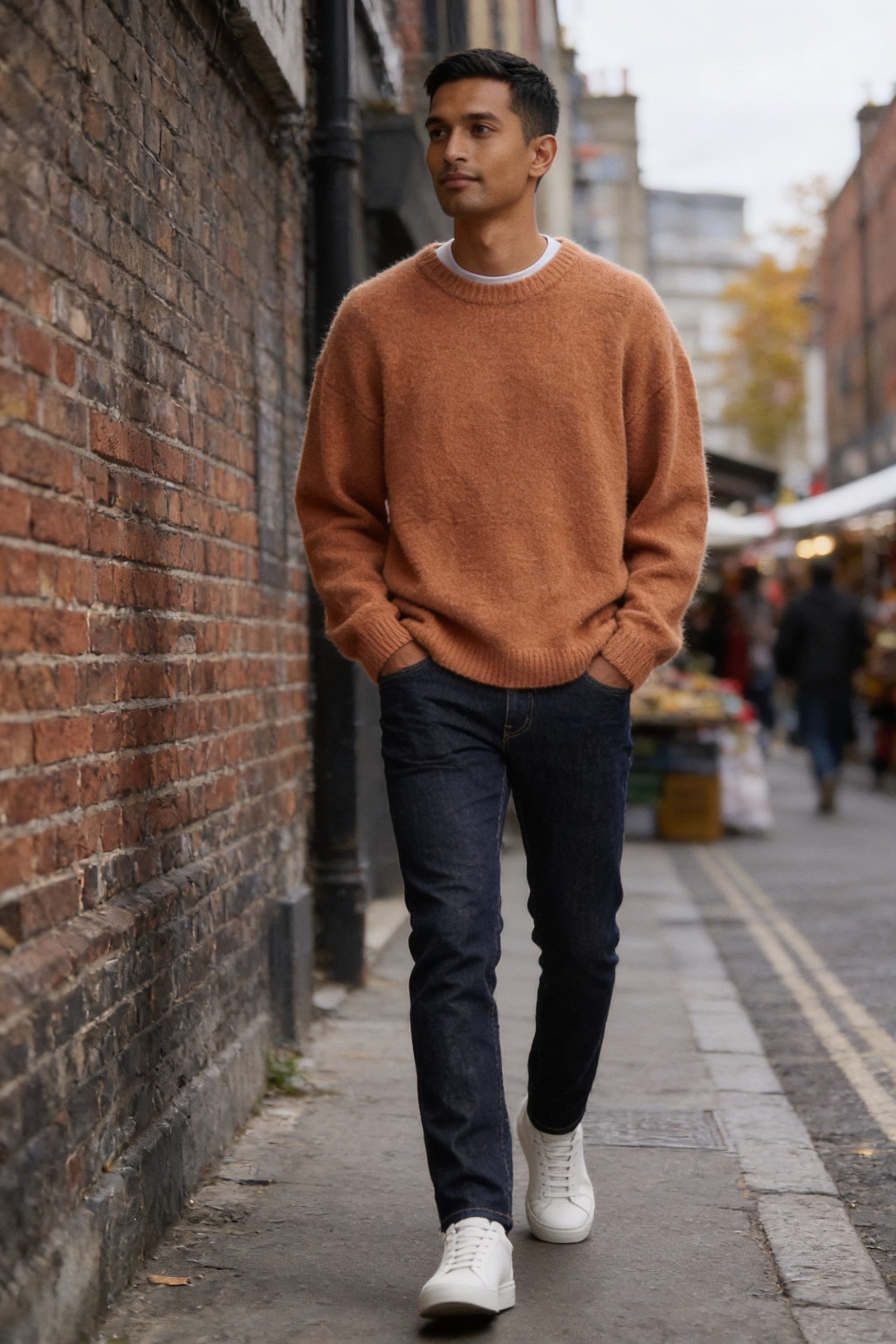 Men's Mohair Blend Crewneck Sweater | Blackstone London