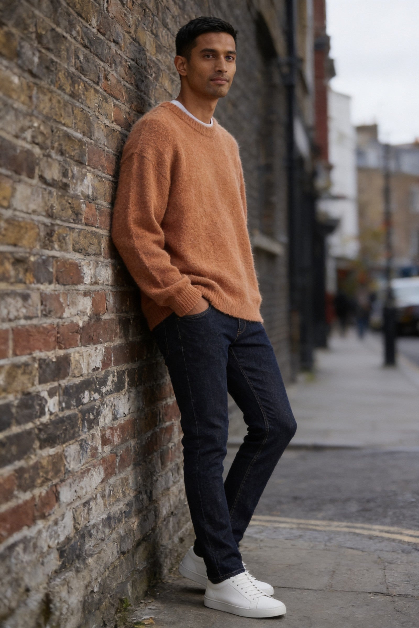 Men's Mohair Blend Crewneck Sweater | Blackstone London