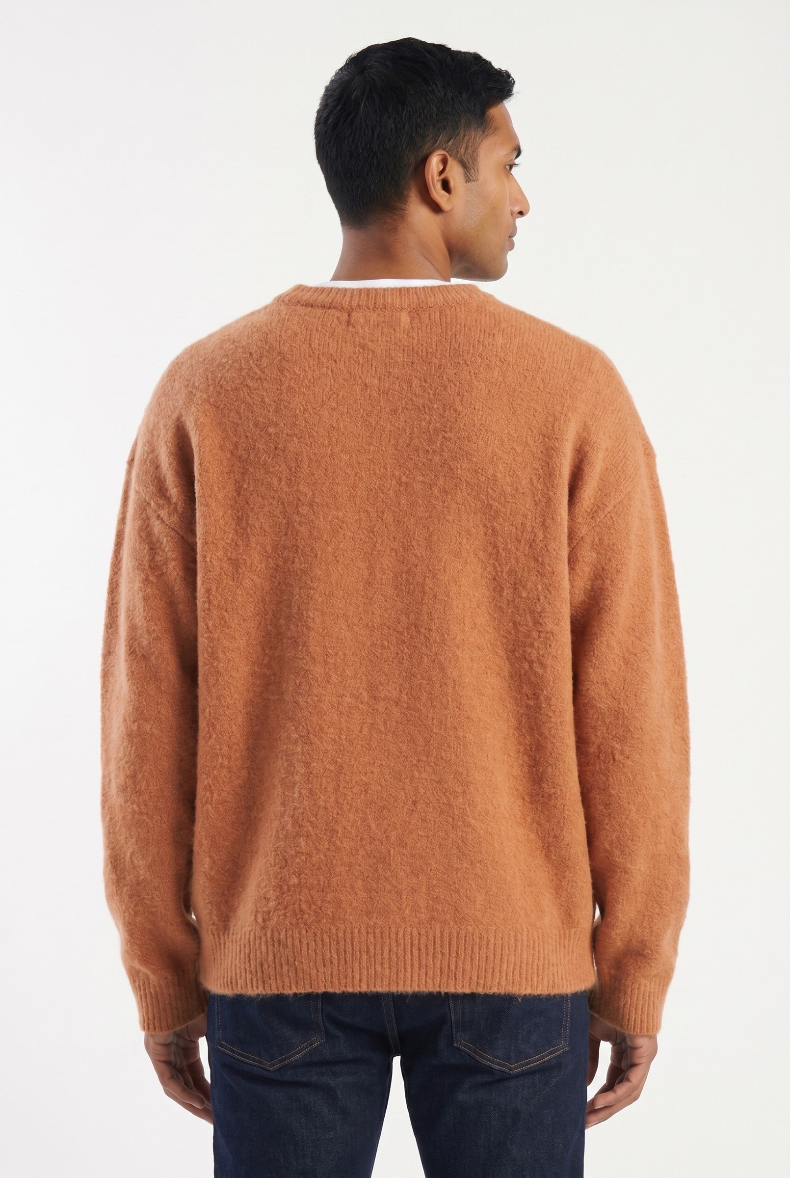 Men's Mohair Blend Crewneck Sweater | Blackstone London