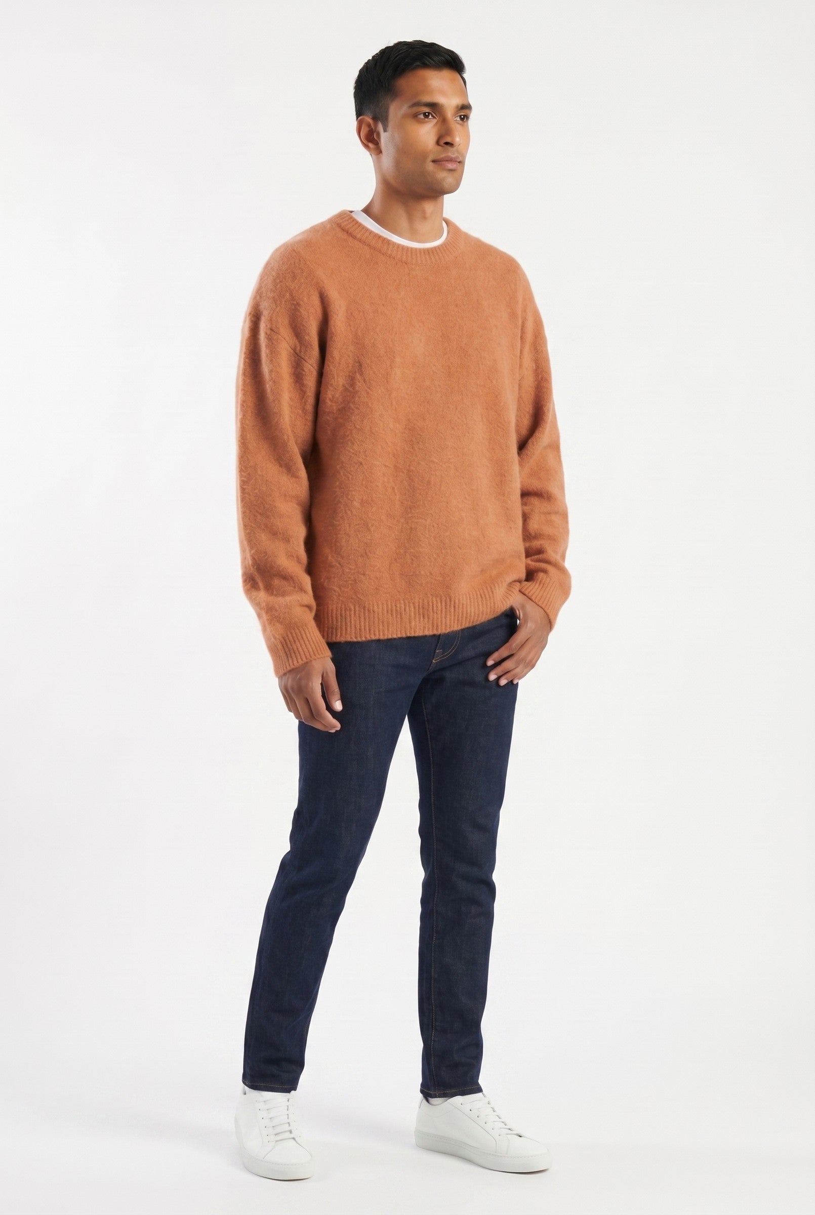 Men's Mohair Blend Crewneck Sweater | Blackstone London