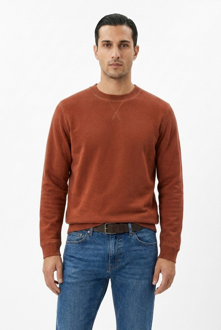 Men's Loopback Crewneck Sweatshirt | Blackstone London
