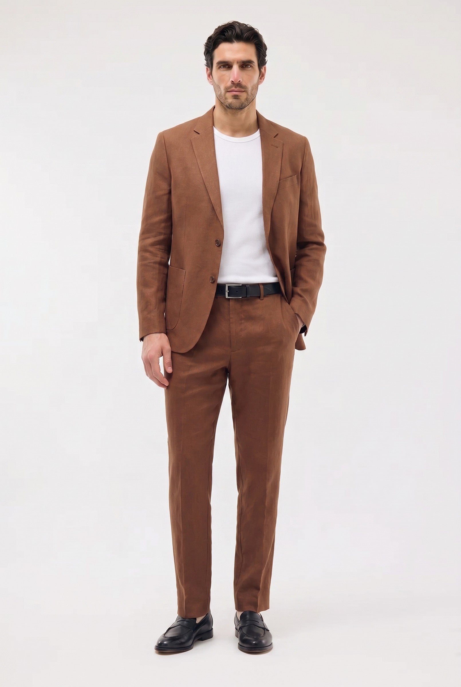 Men's Linen Tailored Blazer | Blackstone London