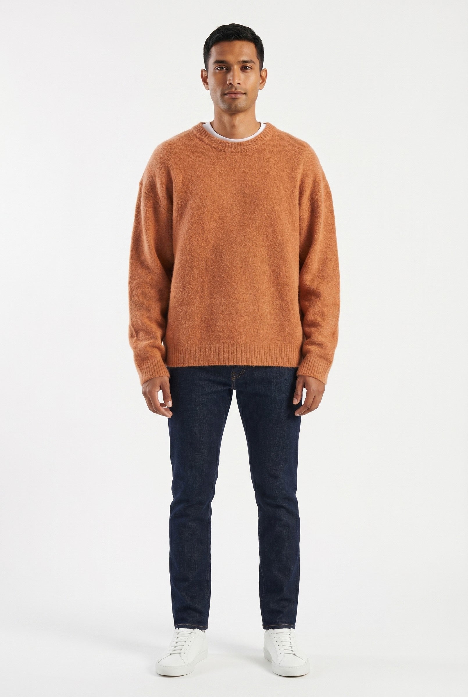 Men's Mohair Blend Crewneck Sweater | Blackstone London