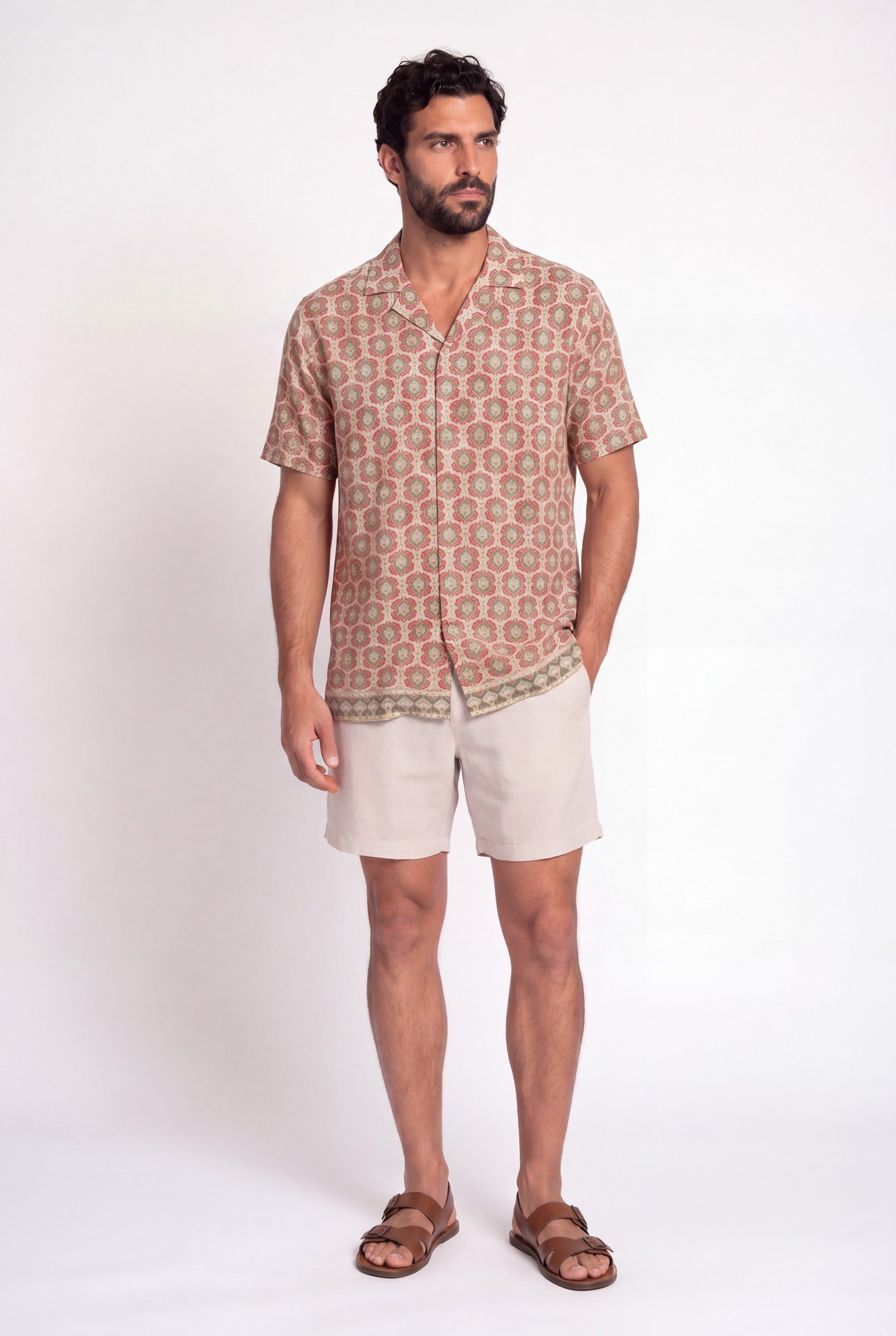 Men's Printed Resort Shirt | Blackstone London