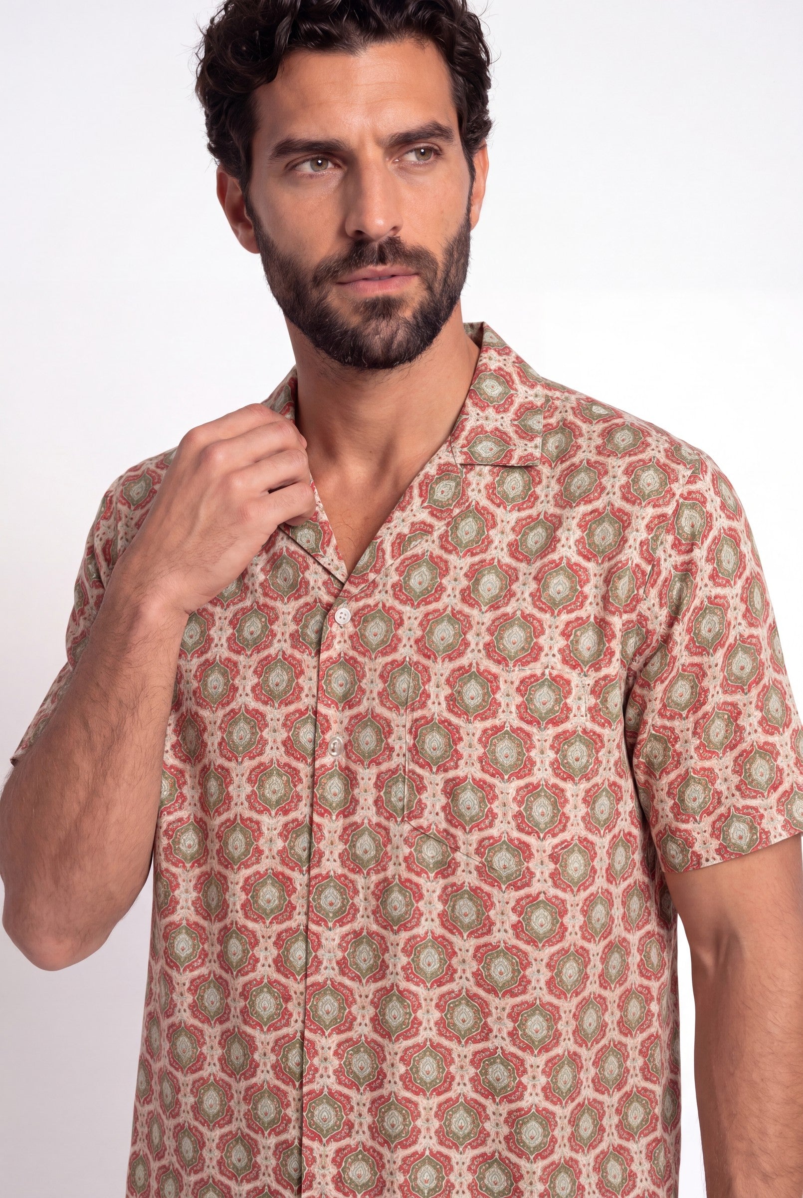 Men's Printed Resort Shirt | Blackstone London