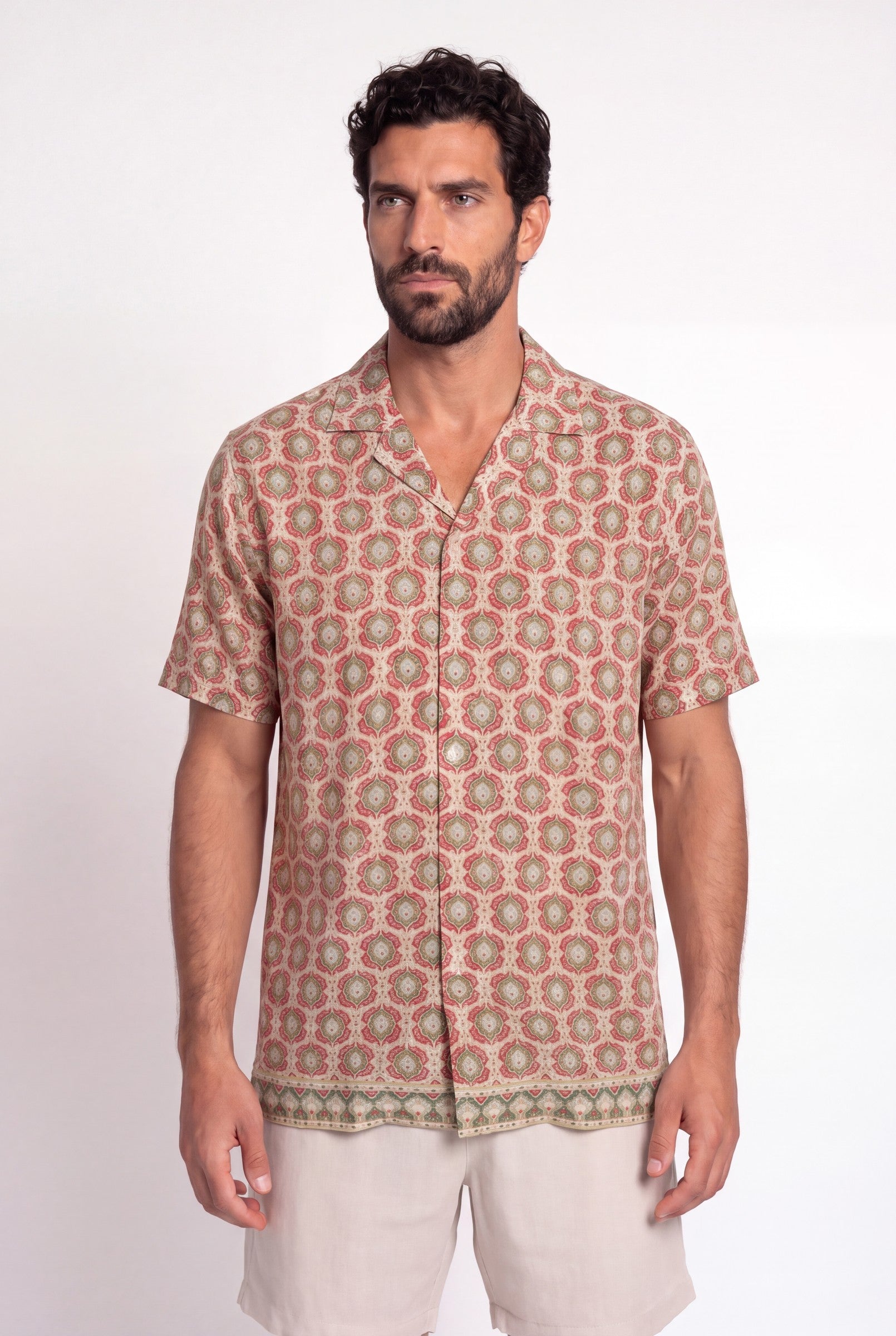 Men's Printed Resort Shirt | Blackstone London