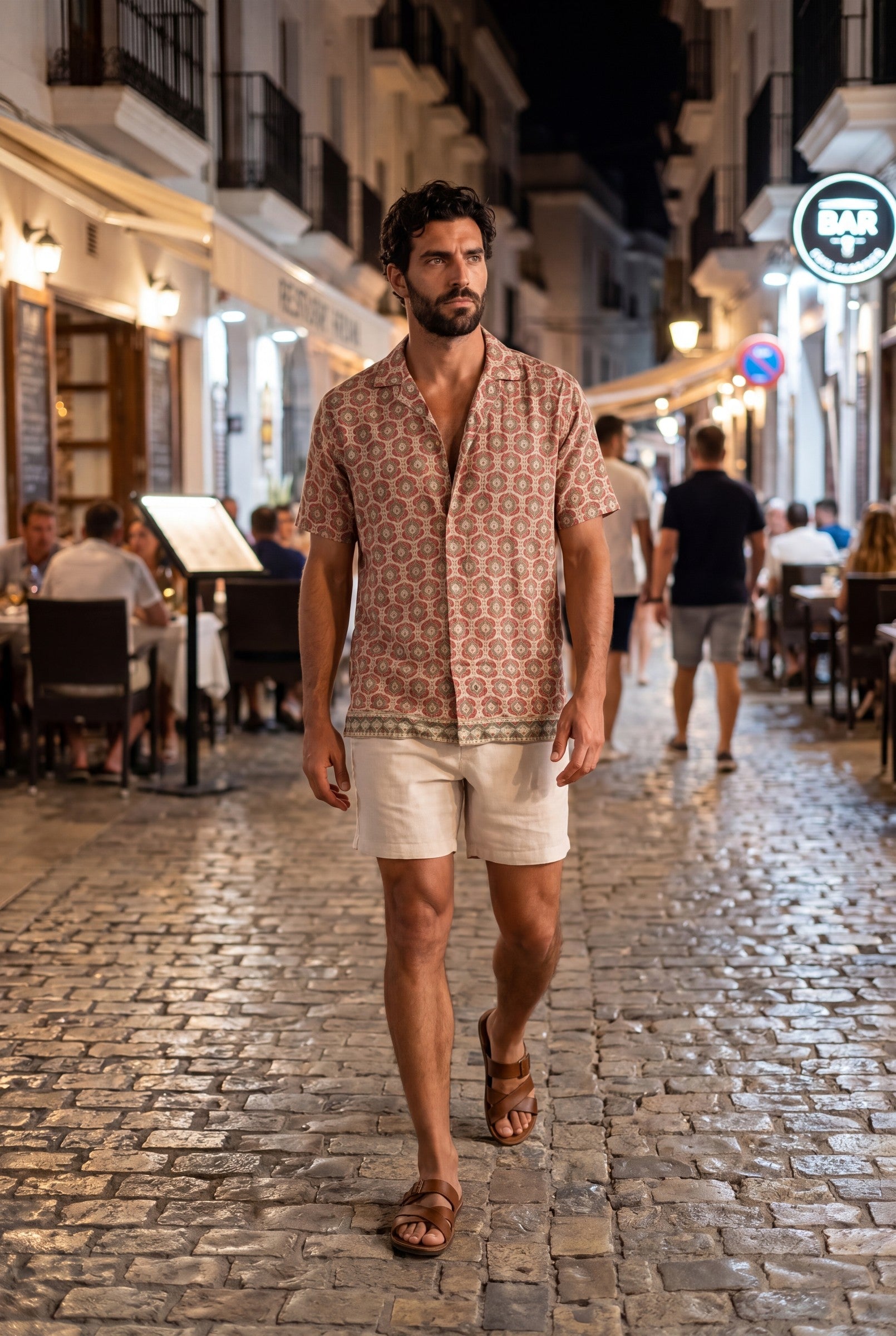 Men's Printed Resort Shirt | Blackstone London