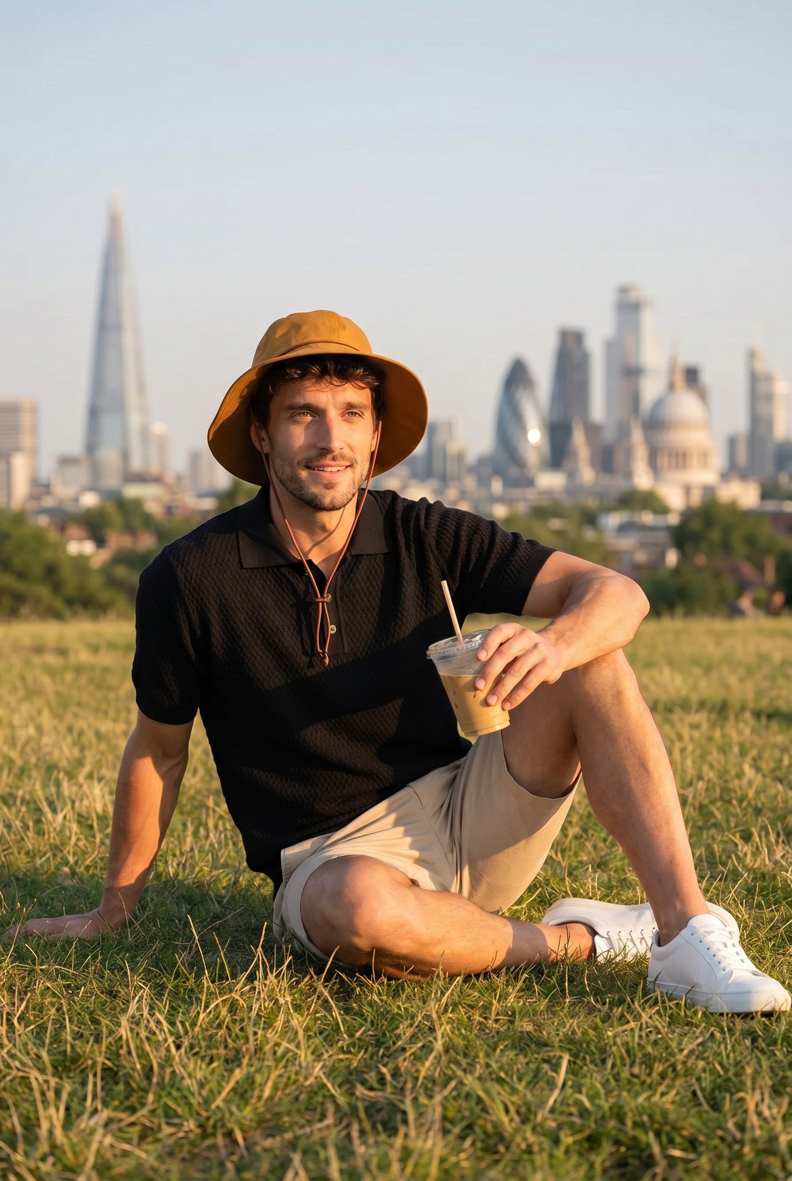 Men's Lenny Rust Bucket Hat | Blackstone London