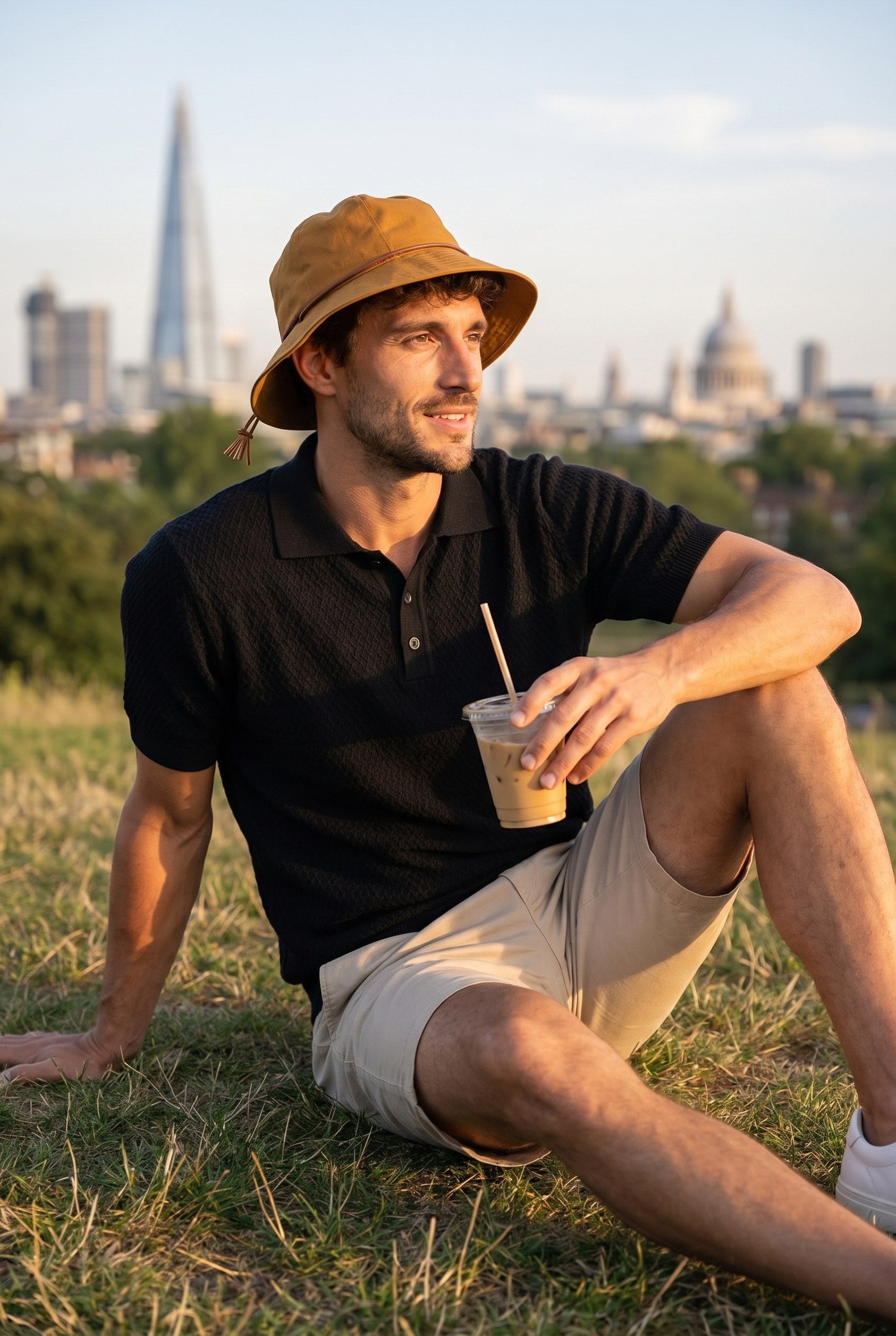 Men's Lenny Rust Bucket Hat | Blackstone London