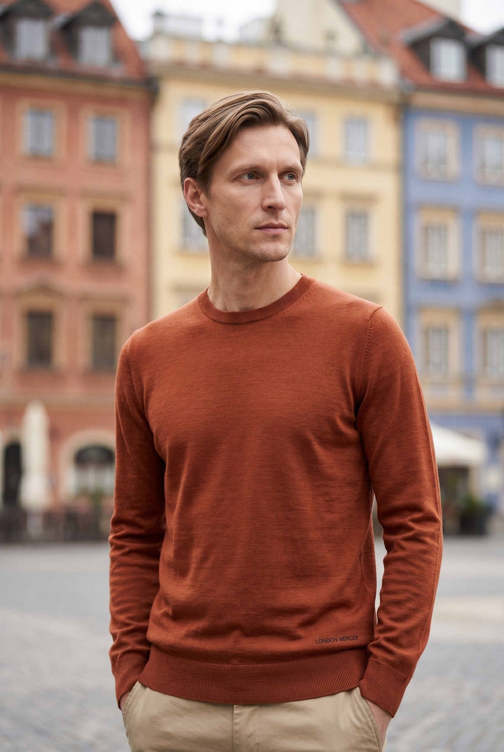 Men's Crew Neck Knit Sweater | Blackstone London