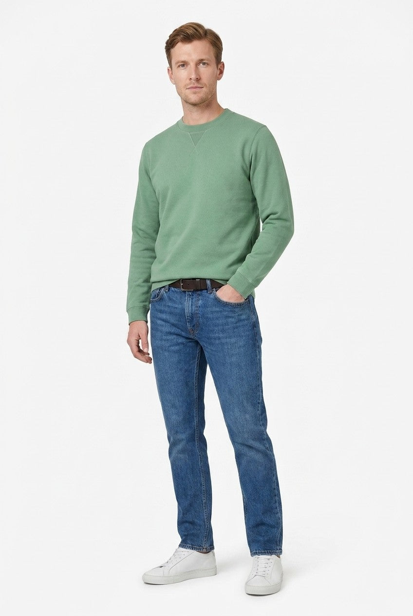 Men's Loopback Crewneck Sweatshirt | Blackstone London