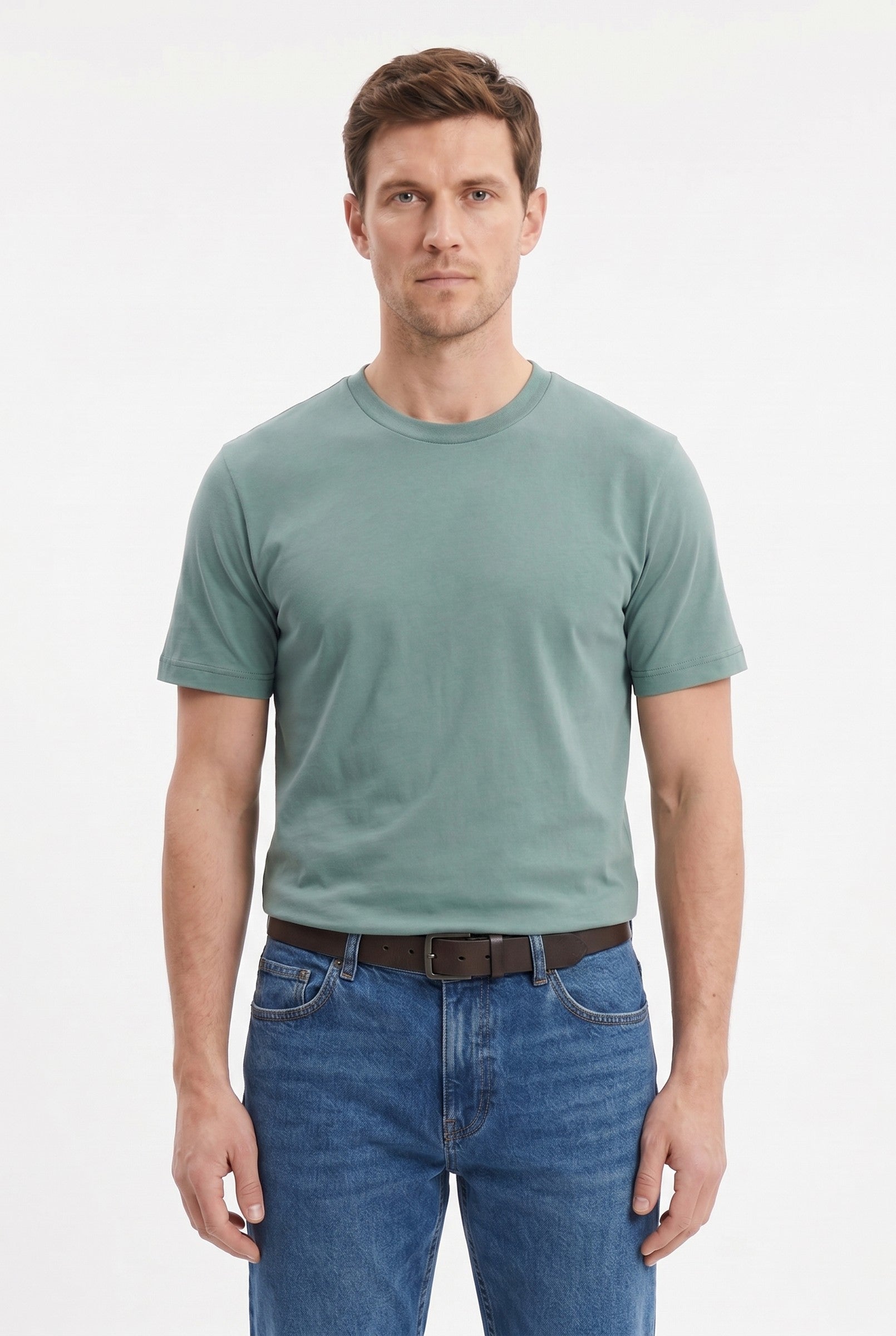 Men's Midweight Cotton Crew Neck T-Shirt | Blackstone London