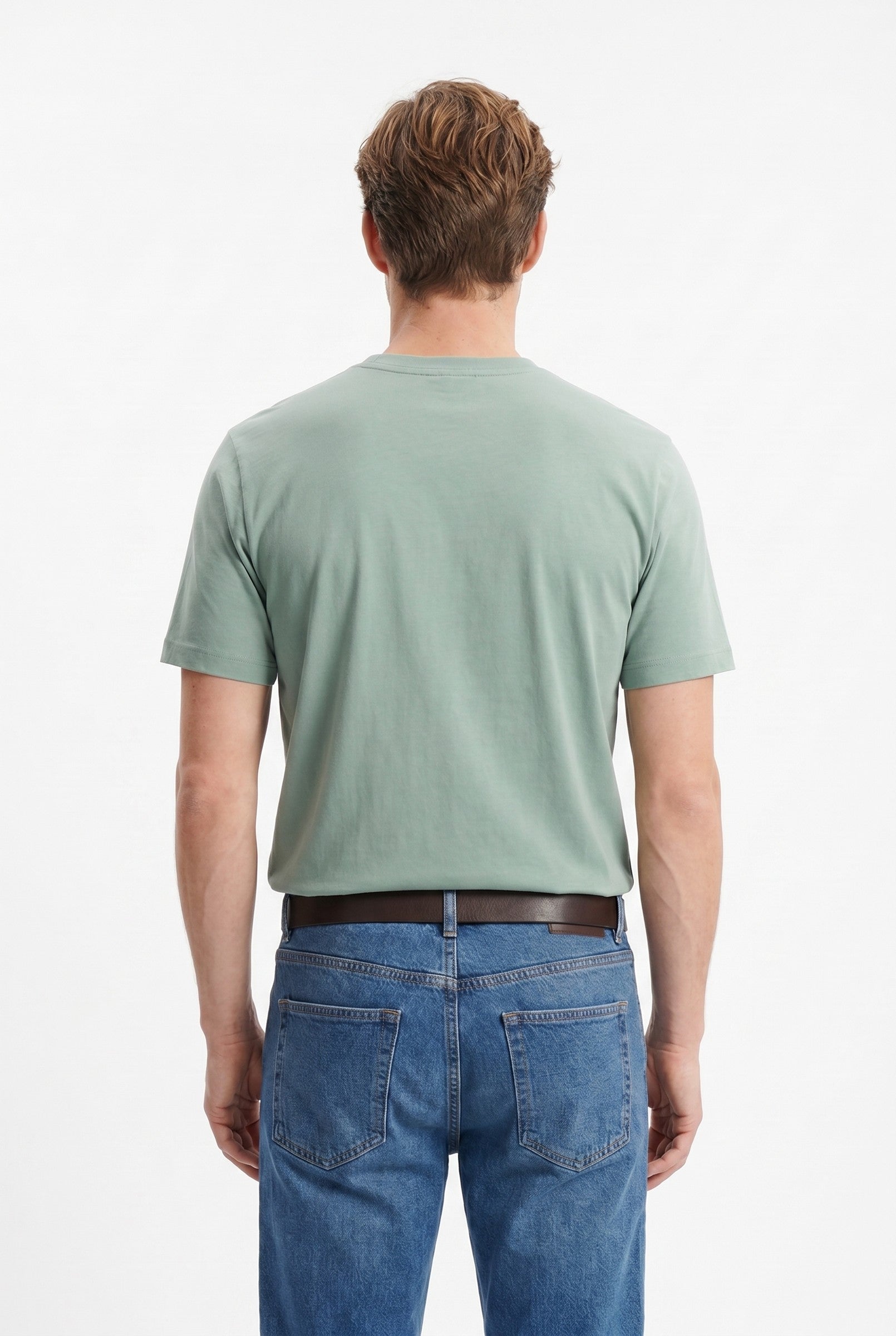Men's Midweight Cotton Crew Neck T-Shirt | Blackstone London