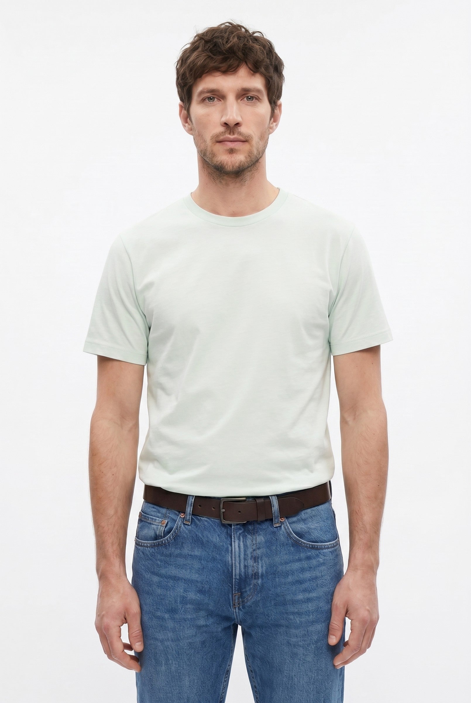 Men's Midweight Cotton Crew Neck T-Shirt | Blackstone London