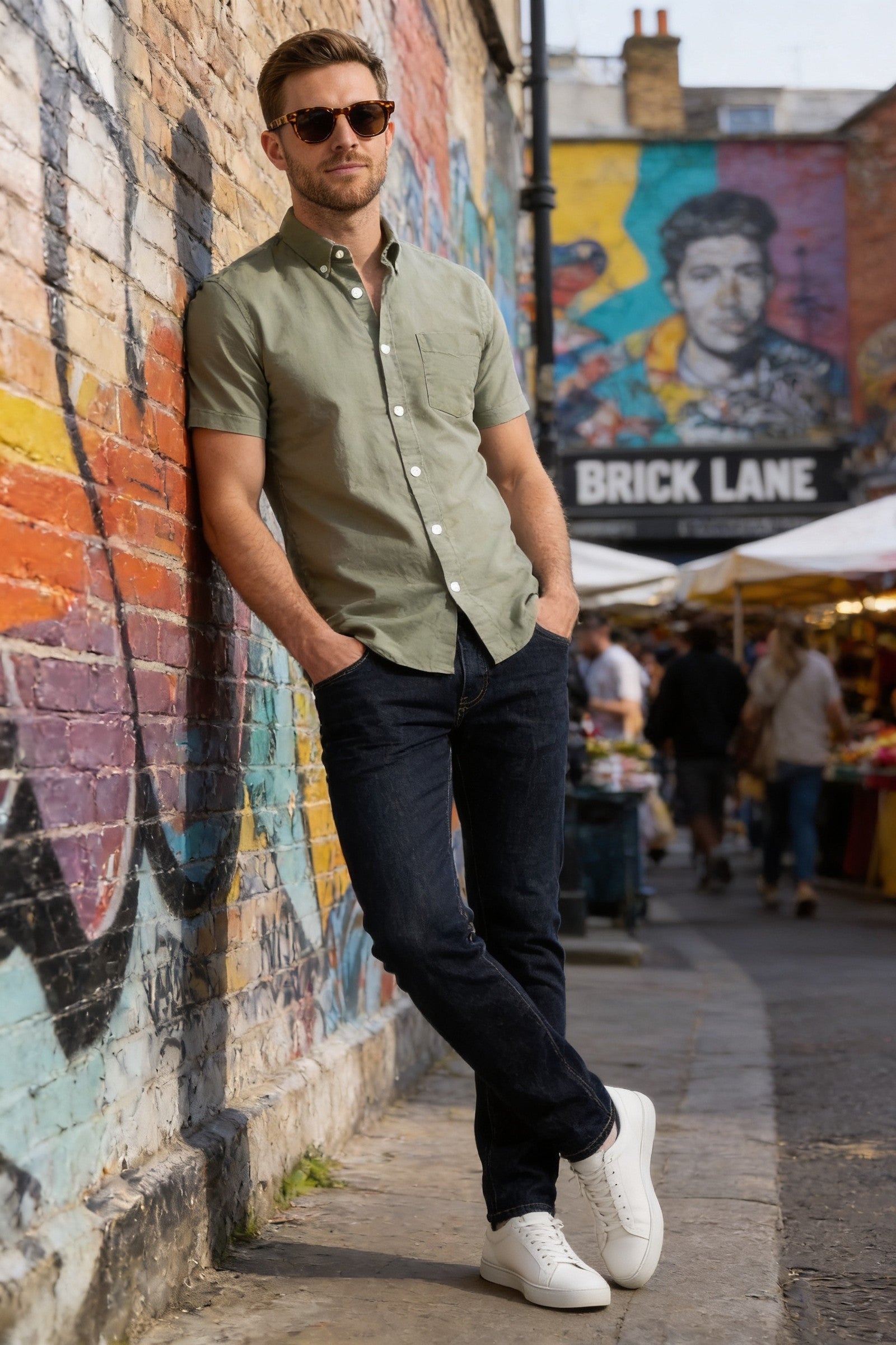 Men's Brewer Short-Sleeve Oxford Shirt | Blackstone London