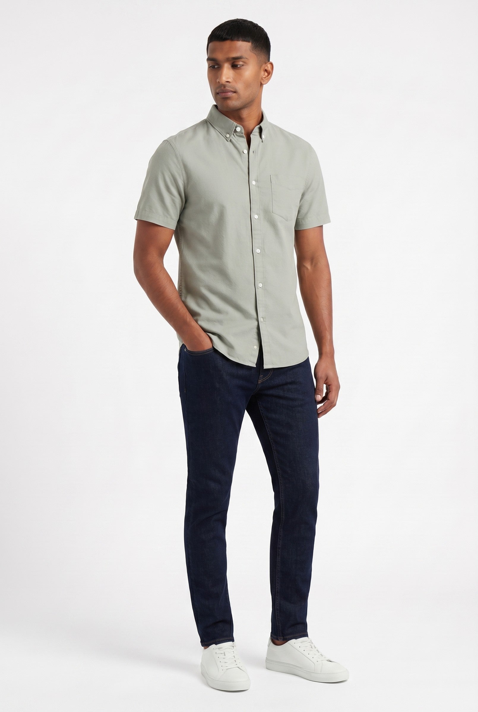 Men's Brewer Short-Sleeve Oxford Shirt | Blackstone London