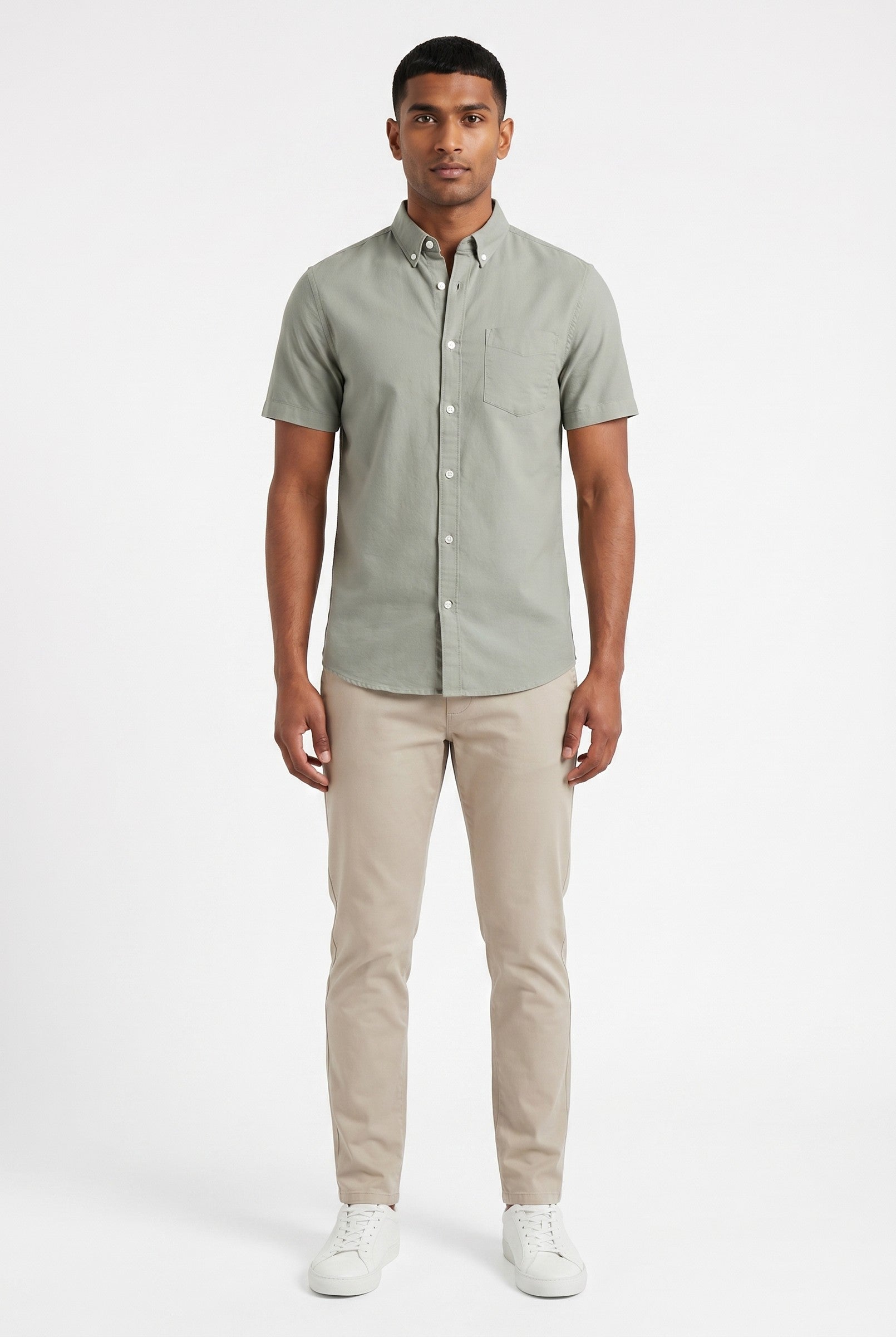 Men's Brewer Short-Sleeve Oxford Shirt | Blackstone London