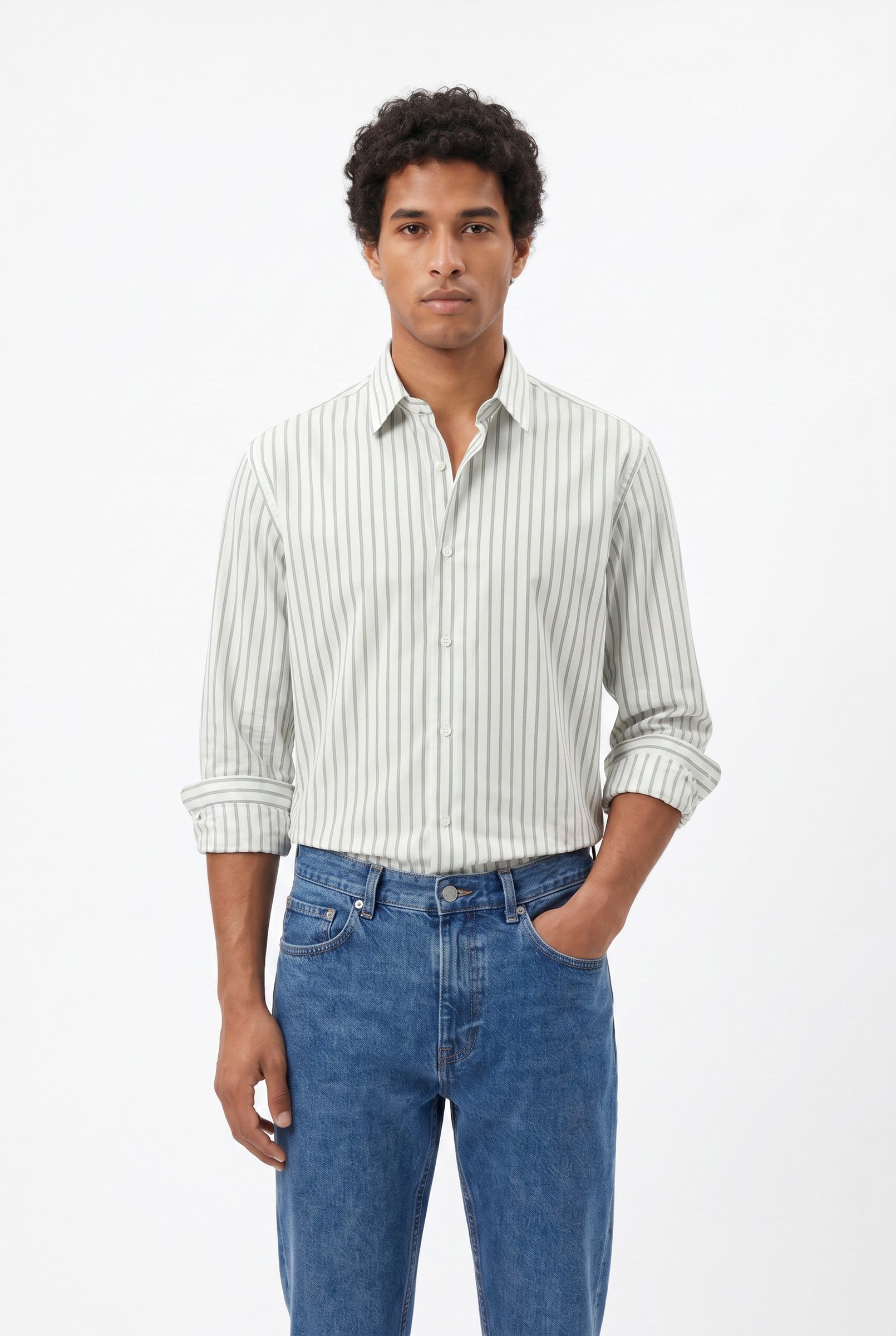 Men's Poplin Longsleeve Shirt | Blackstone London